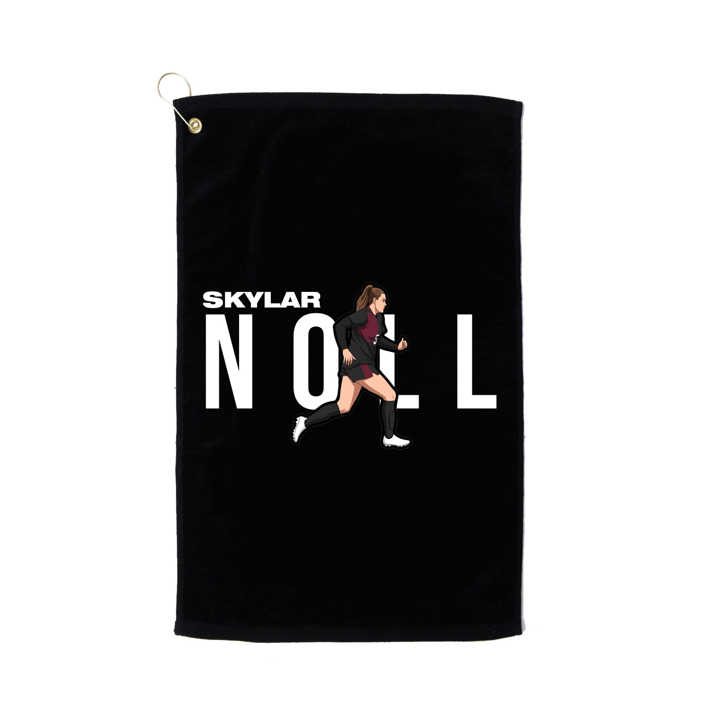Golf Towel — Player Name in Black