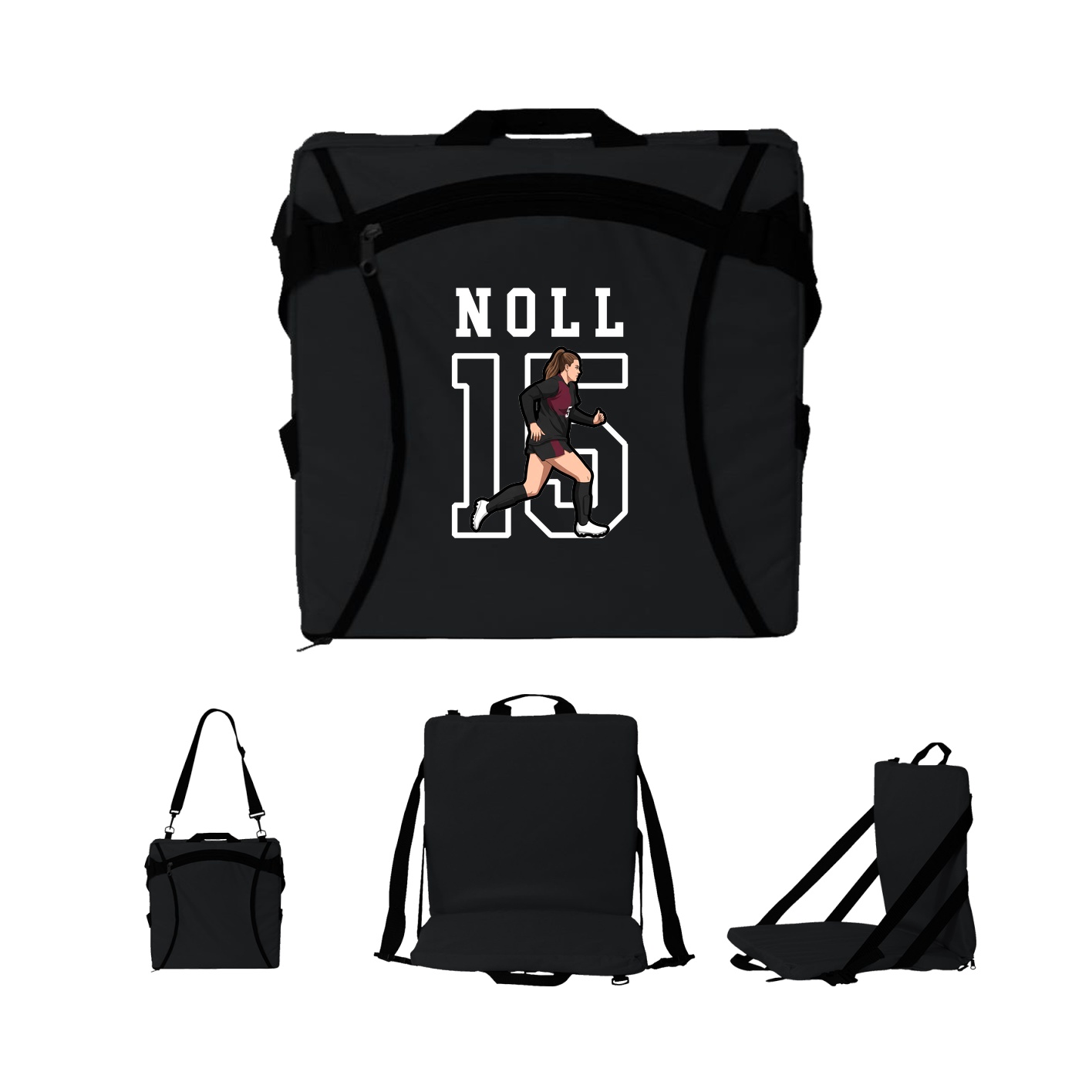 Folding Stadium Seat — Shirsey in Black