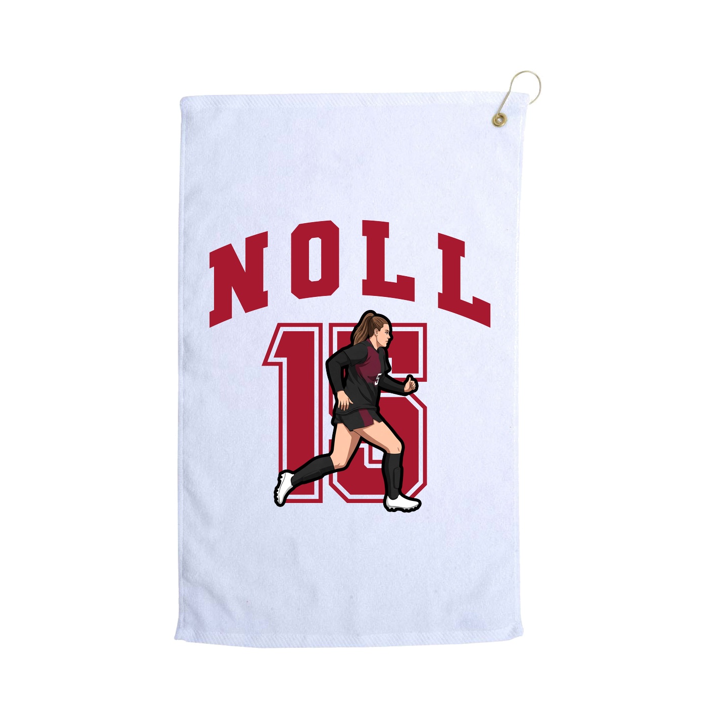 Golf Towel — Number in White