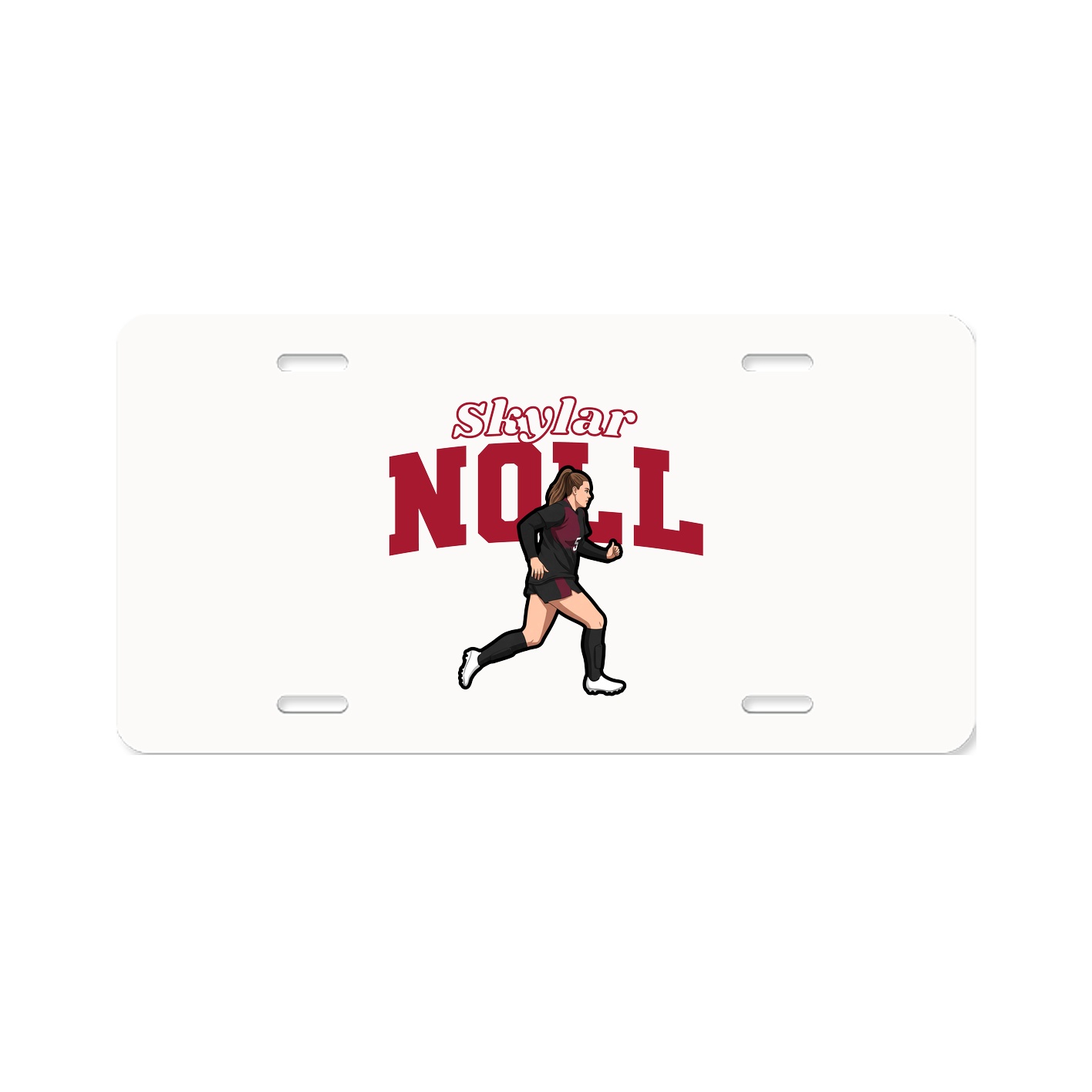 License Plate — Name Arch in Classic