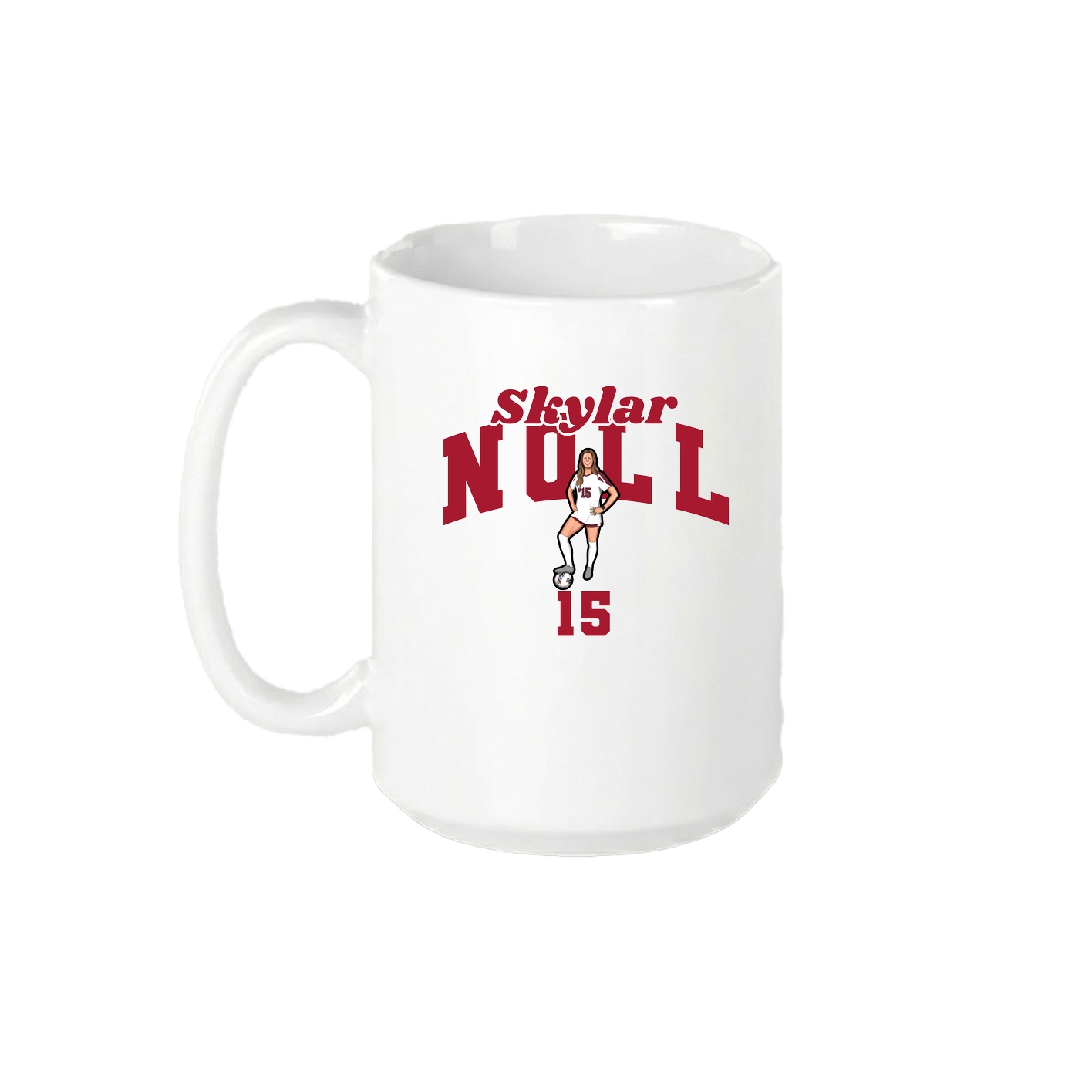 15oz Coffee Mug — Signature Arch in White