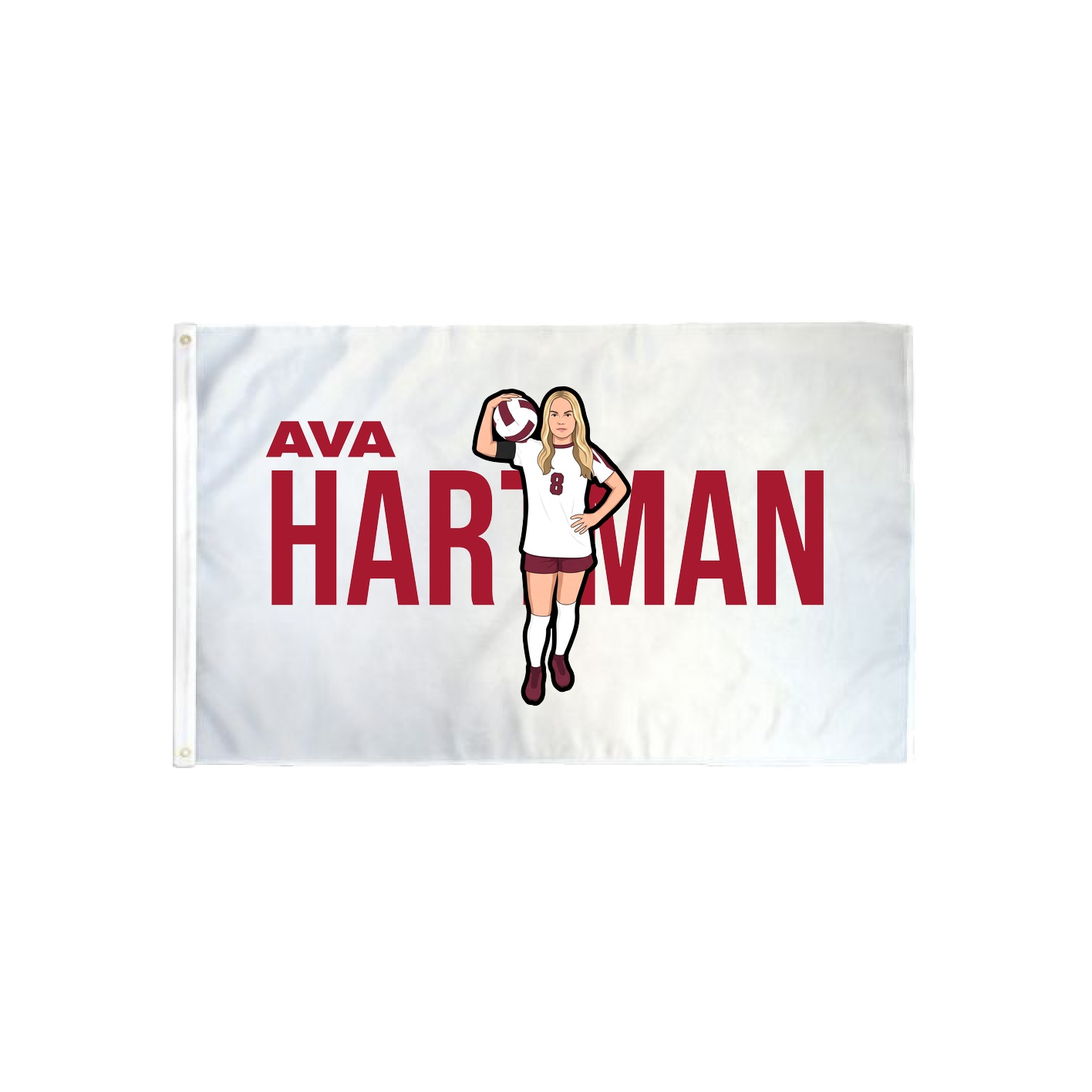 3x5 Flag — Player Name in Classic