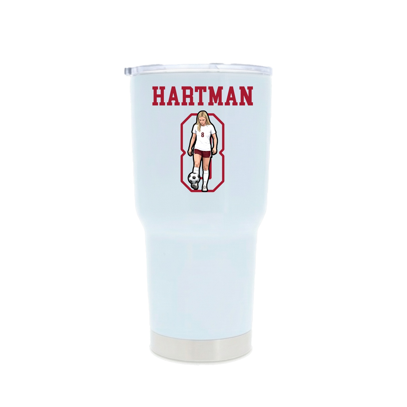 30oz Stainless Steel Tumbler — Shirsey in White