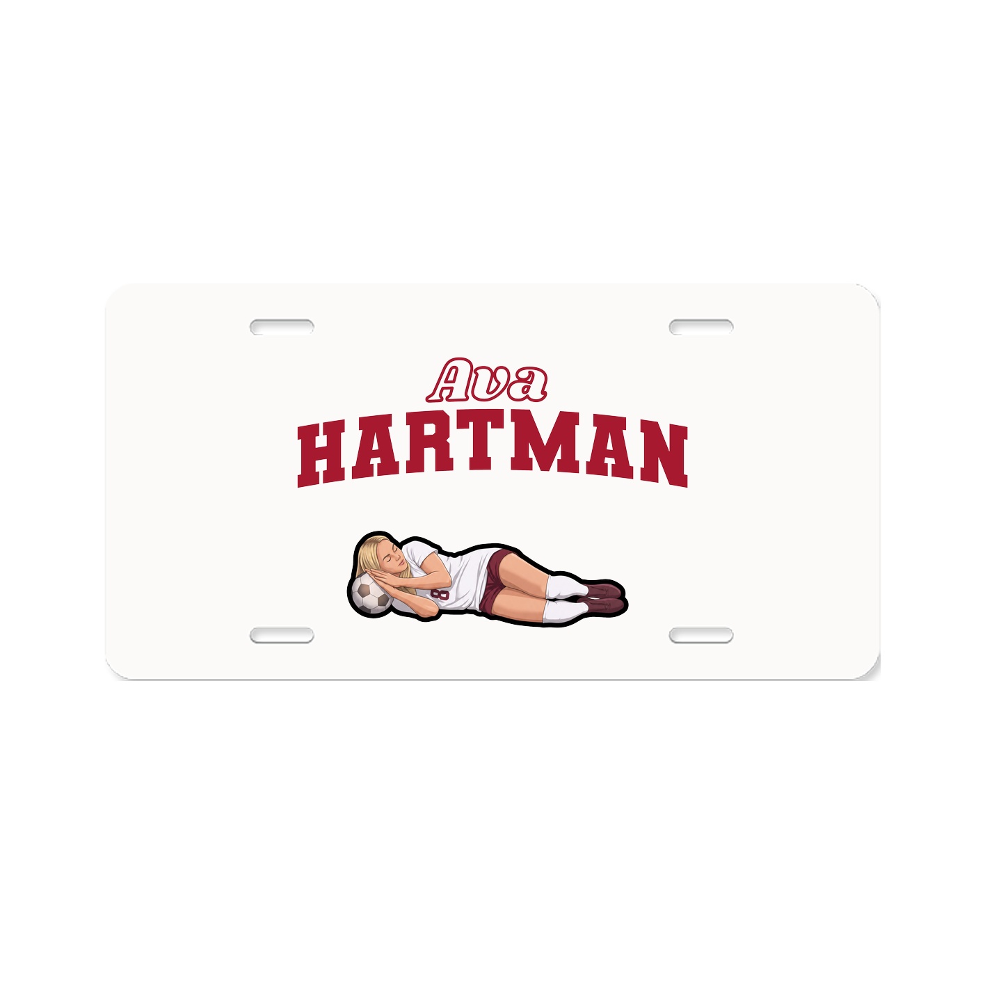 License Plate — Name Arch in Classic