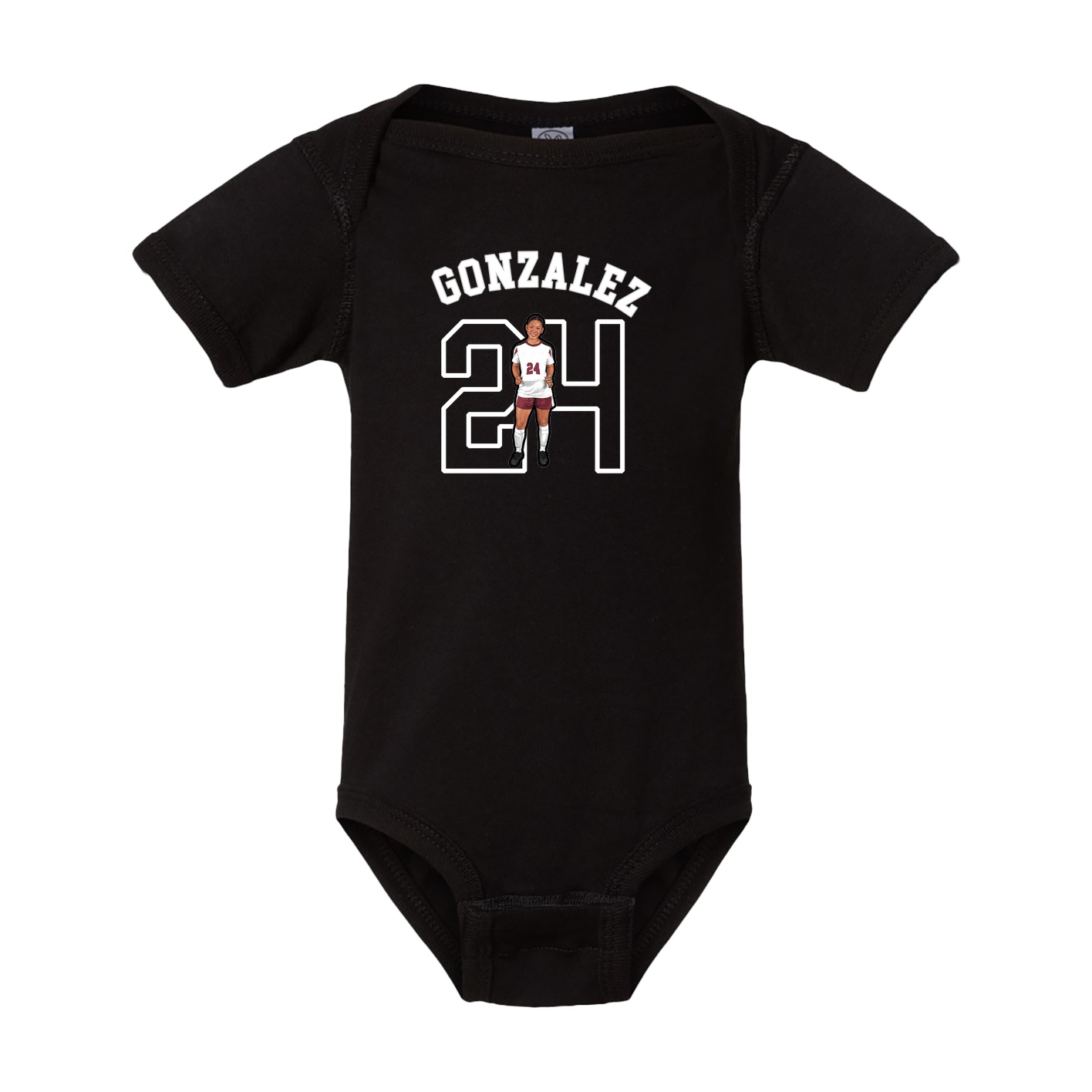 Baby Onesie — Shirsey Arch in Black