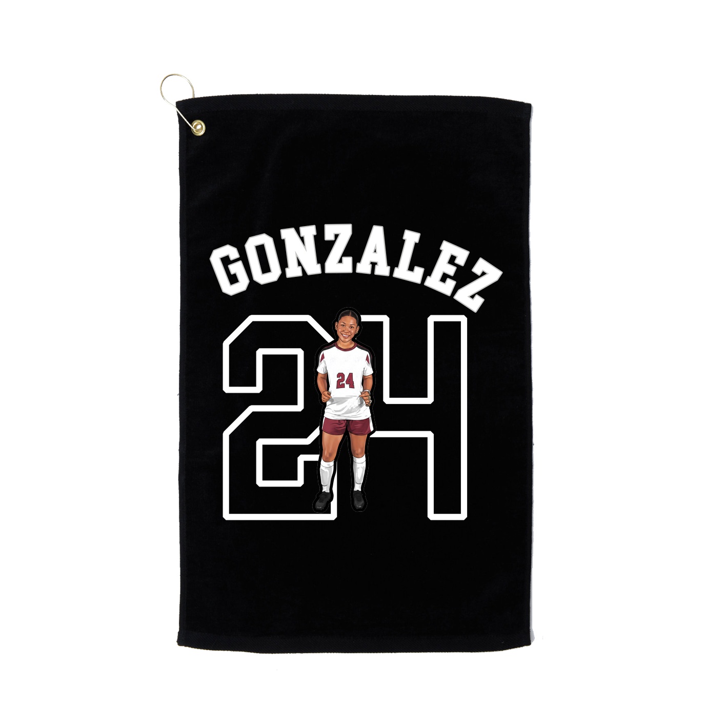 Golf Towel — Shirsey Arch in Black
