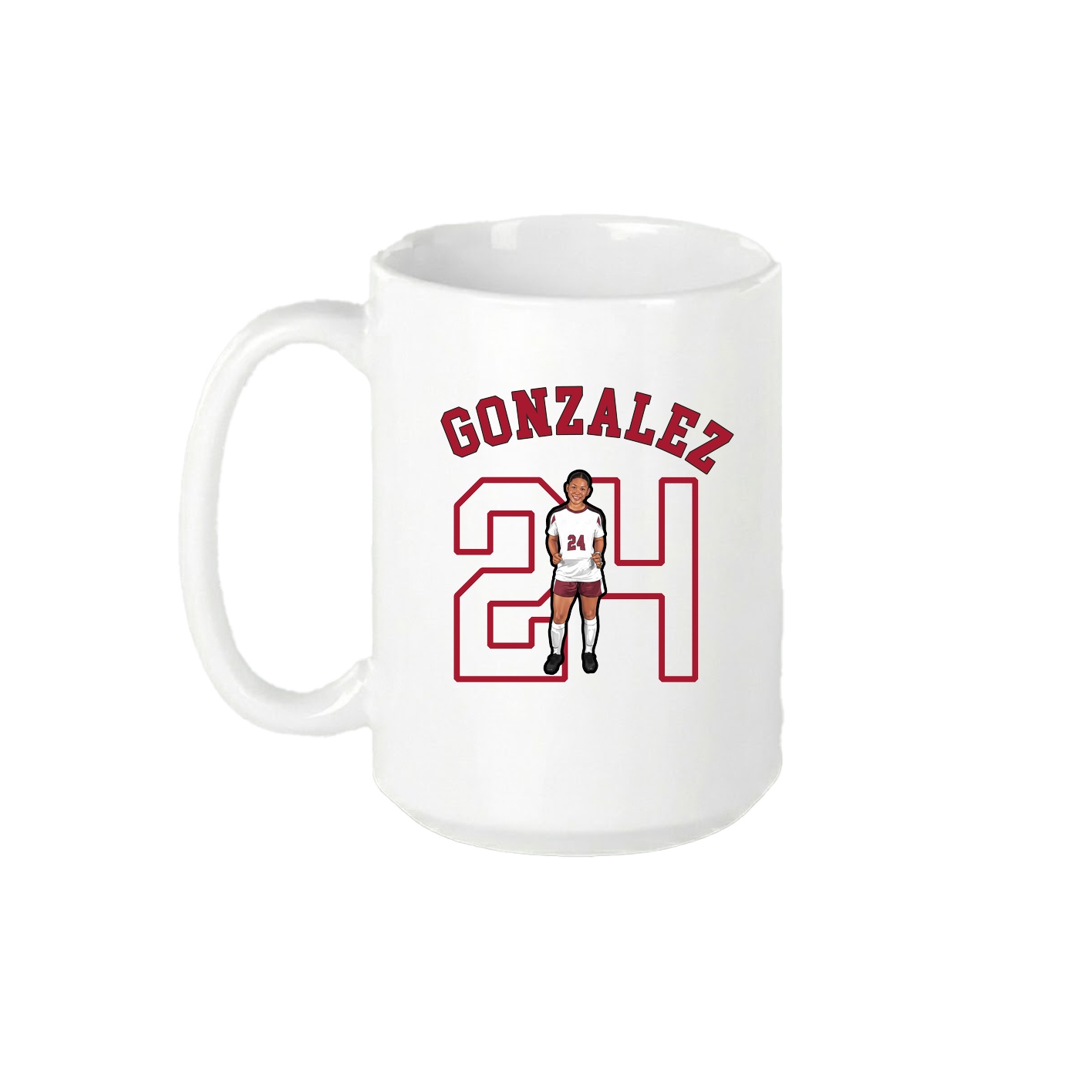 15oz Coffee Mug — Shirsey Arch in White