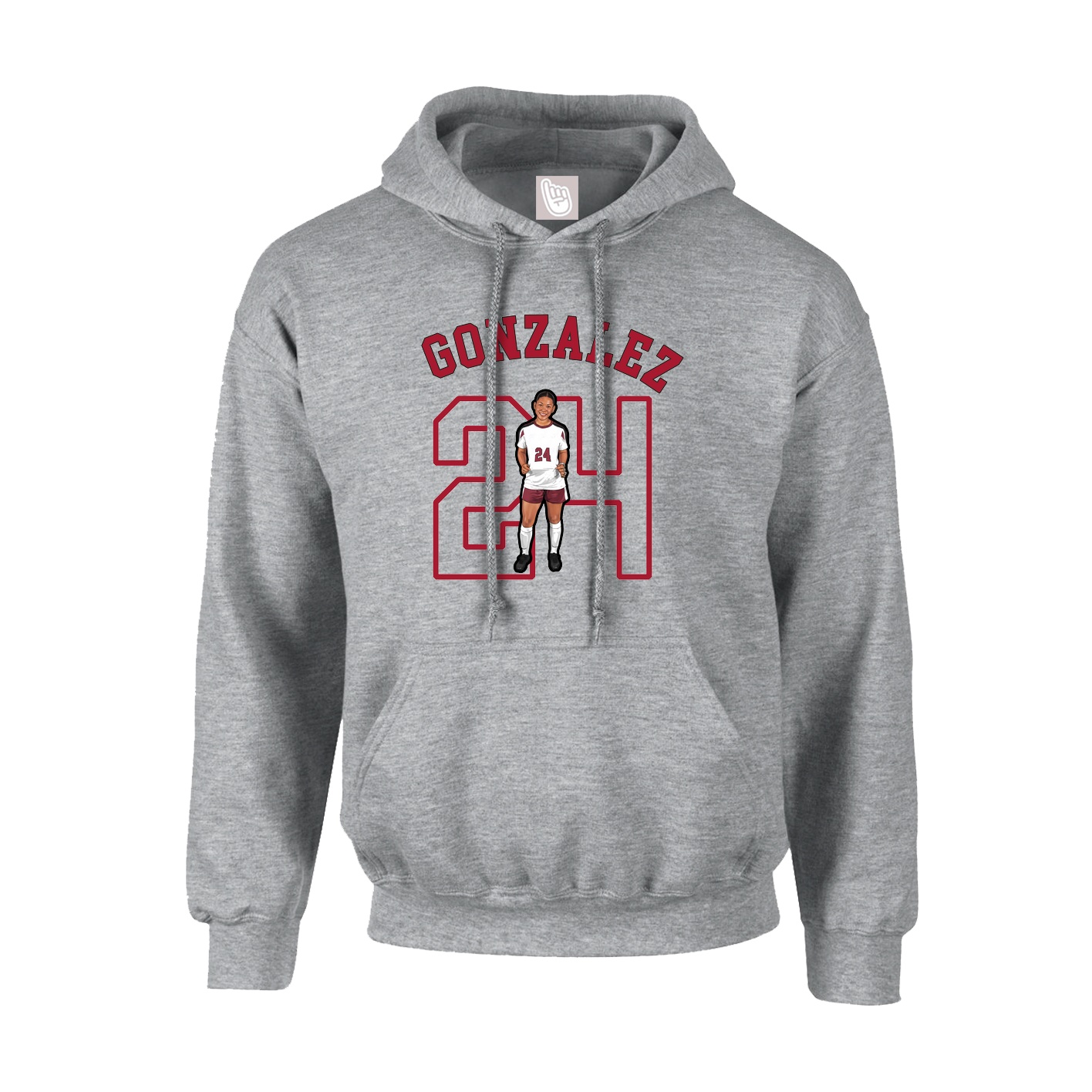 Youth Hoodie — Shirsey Arch in Grey