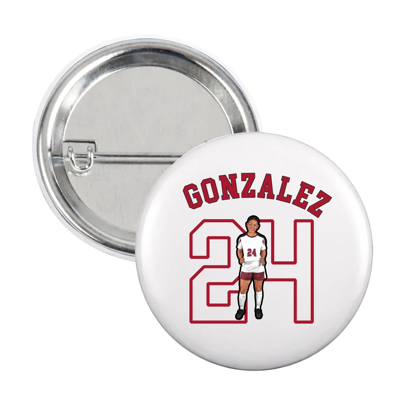 Game Day Button — Shirsey Arch in White