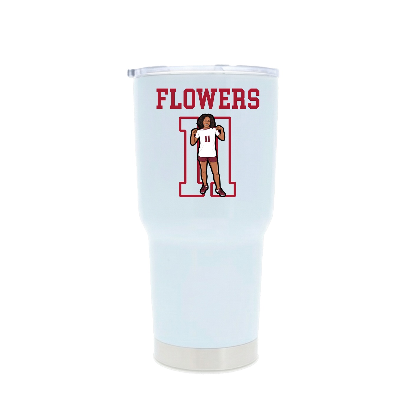 30oz Stainless Steel Tumbler — Shirsey in White