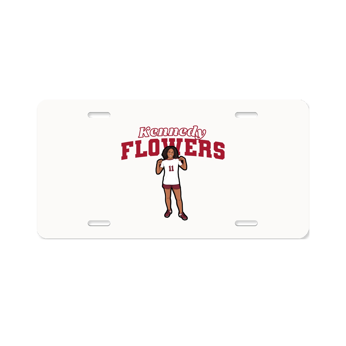 License Plate — Name Arch in Classic