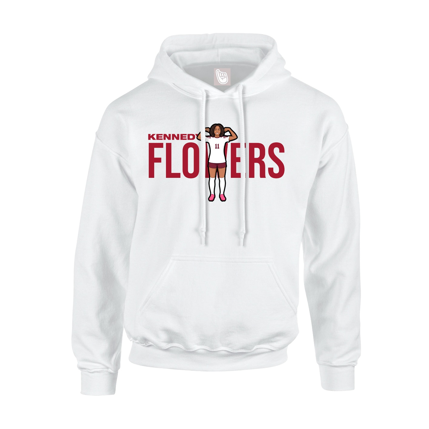 Hoodie — Player Name in White
