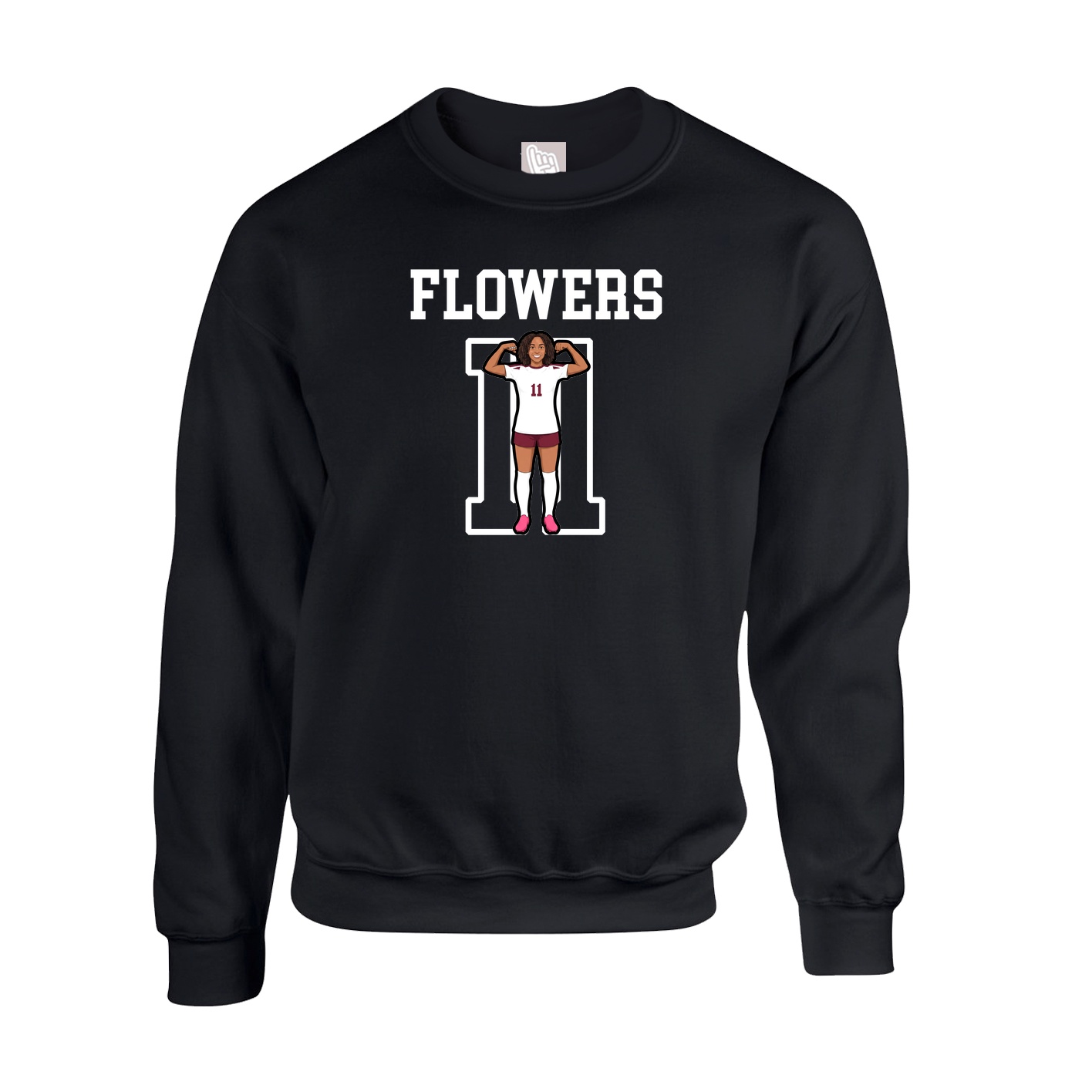 Fleece Crew — Shirsey in Black