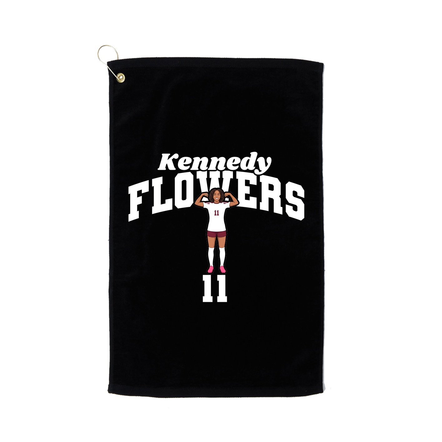 Golf Towel — Signature Arch in Black