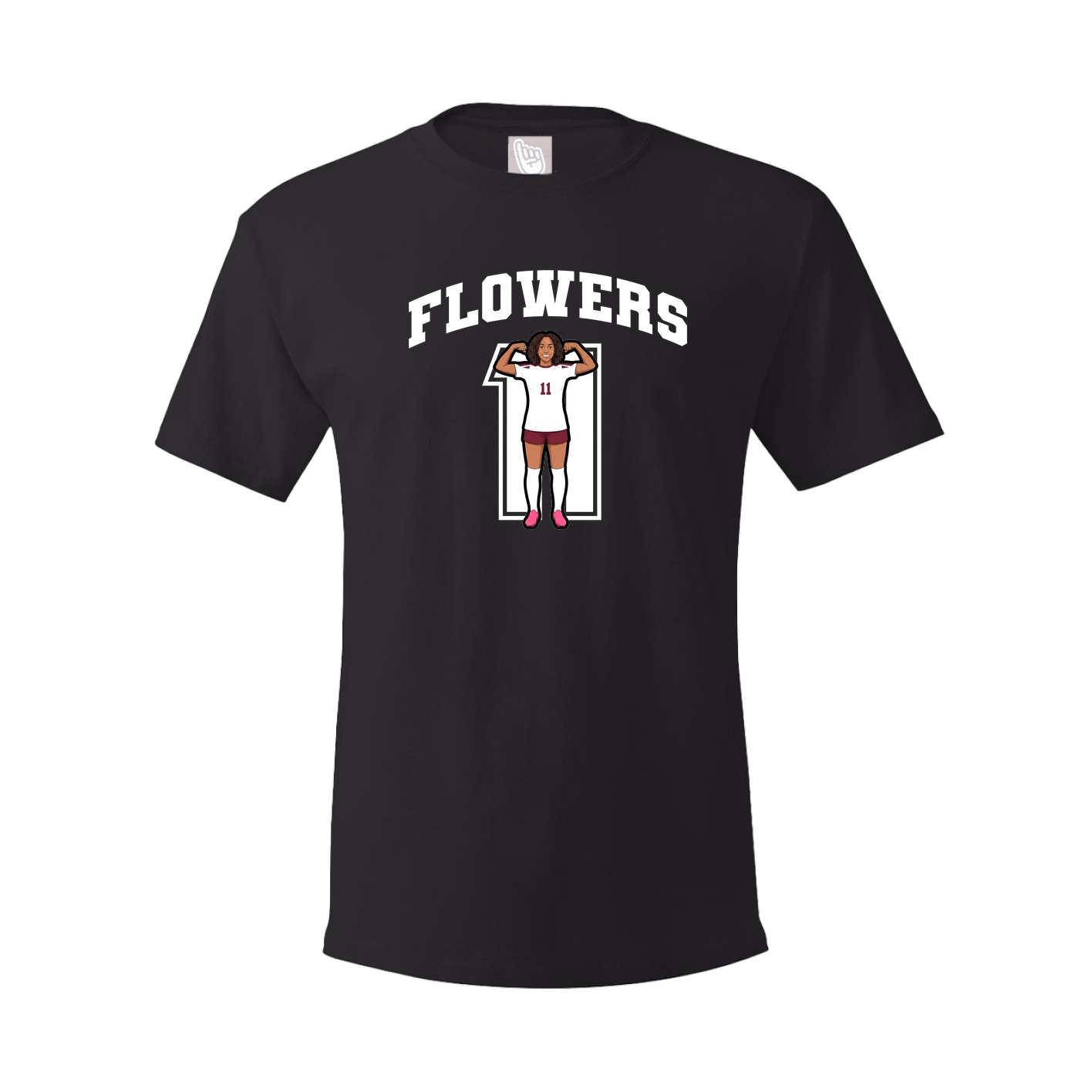 Youth Tee — Number in Black