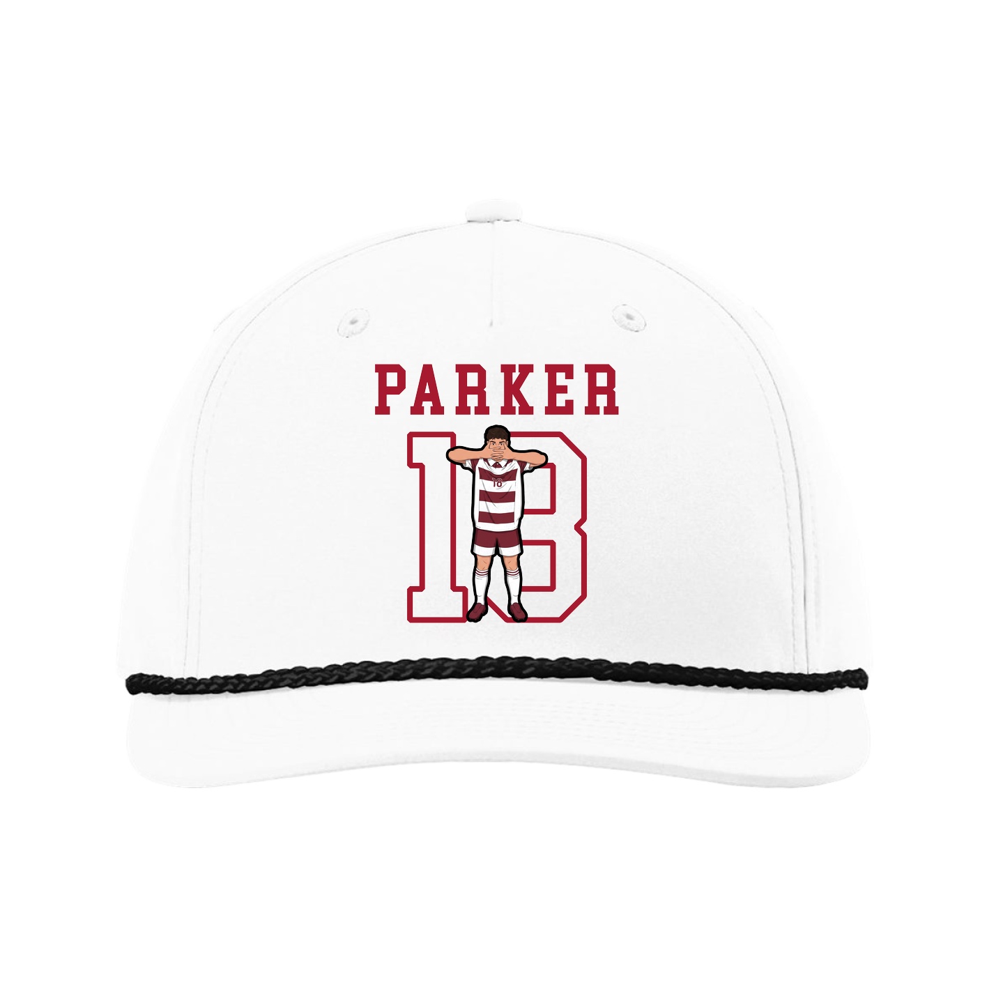 Five-Panel Classic Rope Cap — Shirsey in White