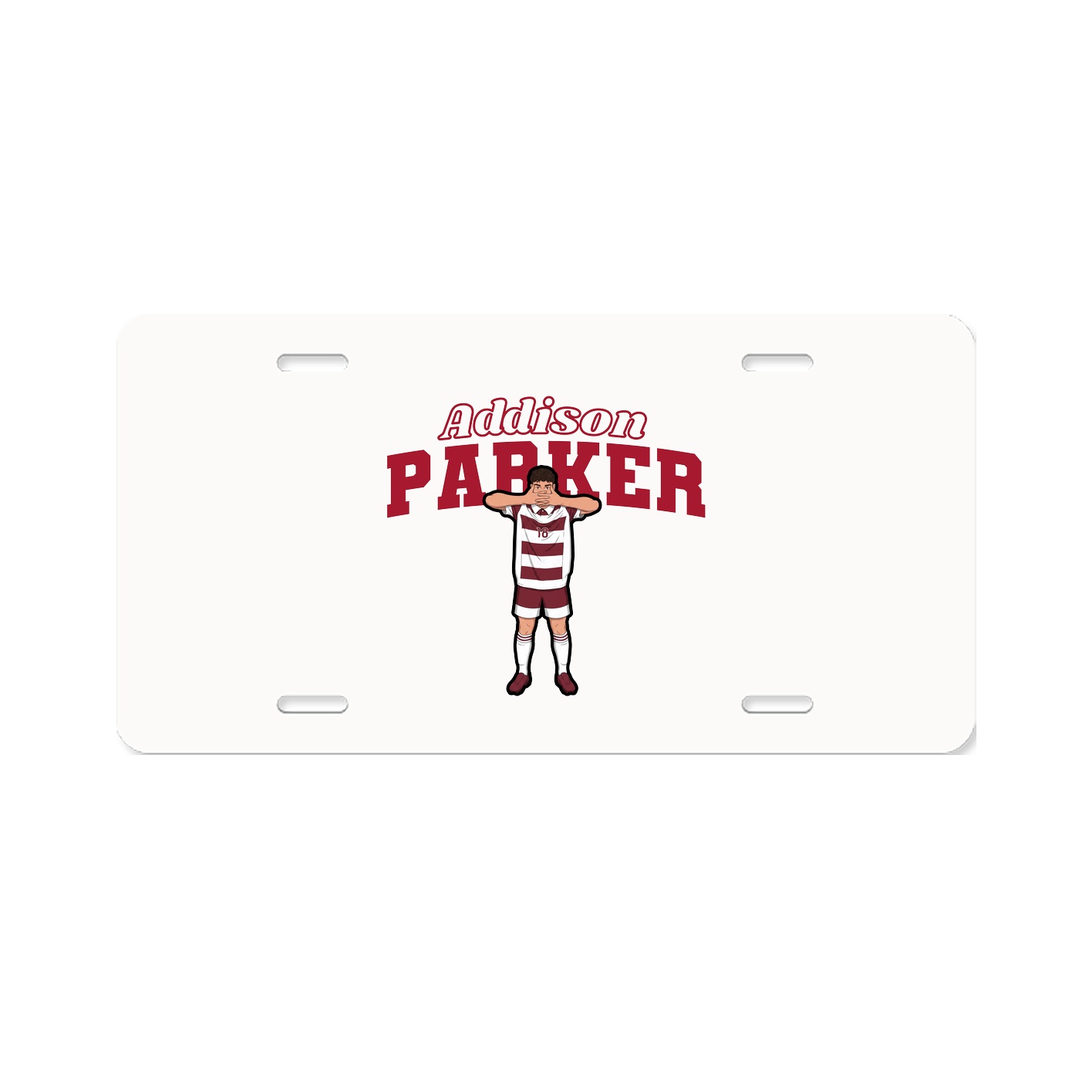 License Plate — Name Arch in Classic