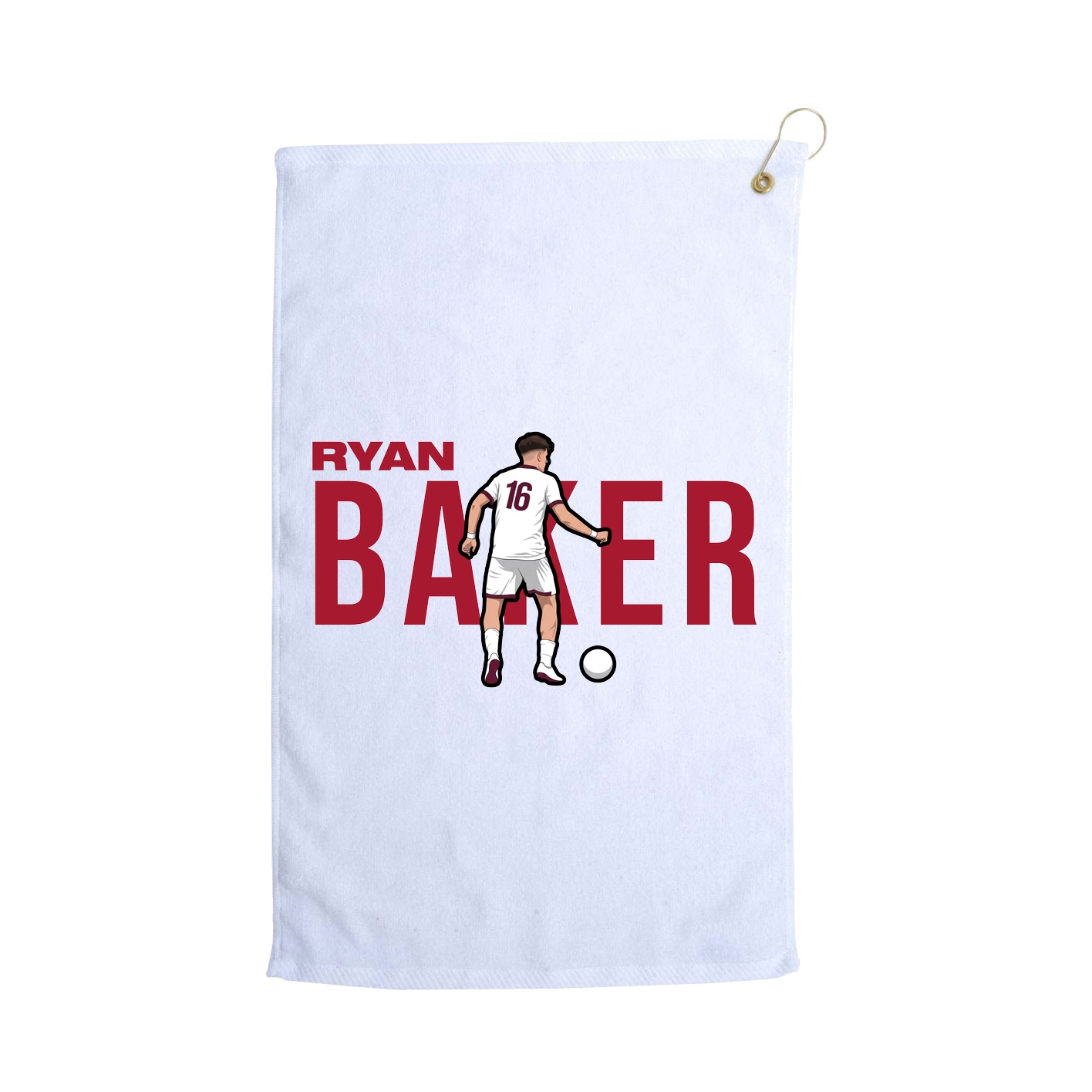 Golf Towel — Player Name in White