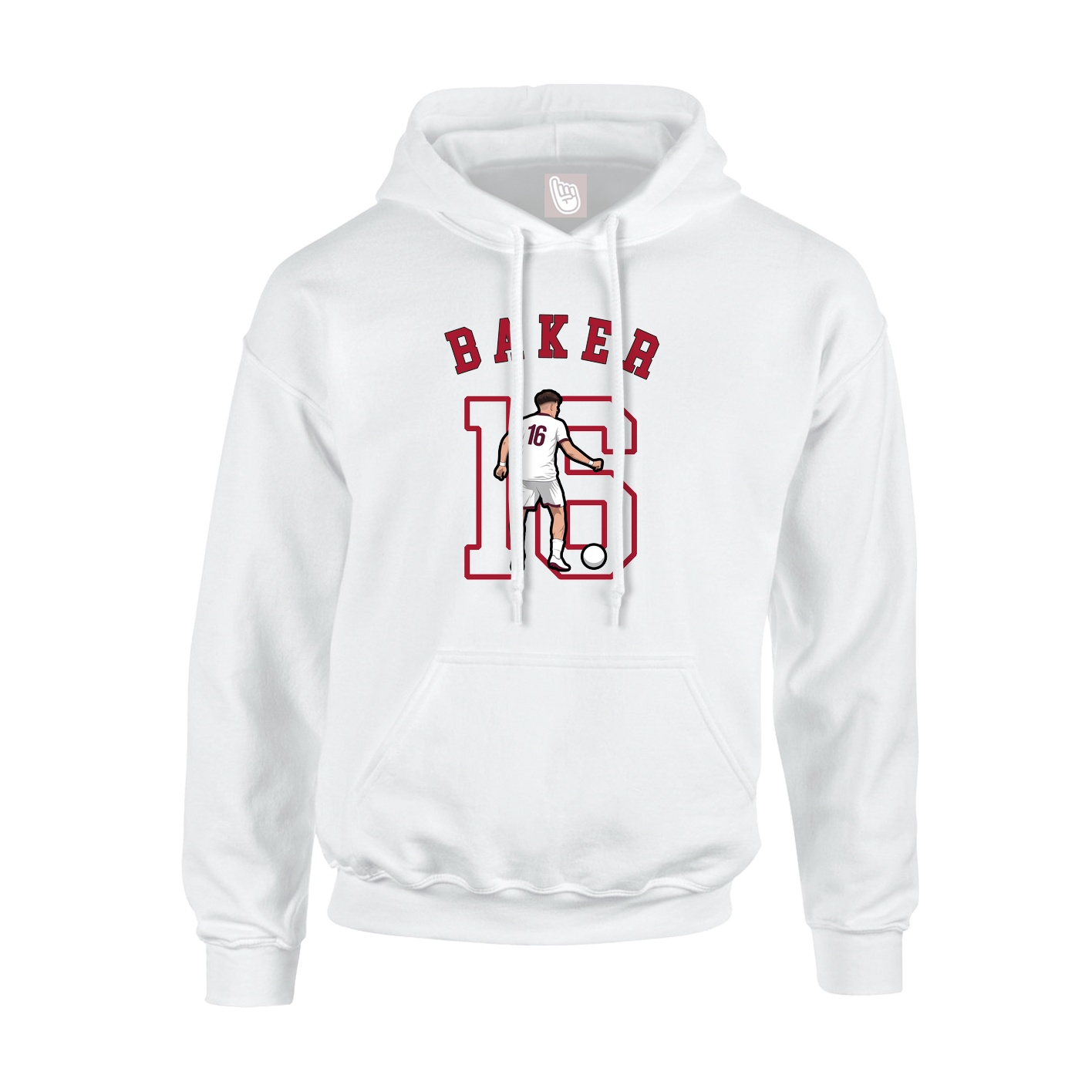 Youth Hoodie — Shirsey Arch in White