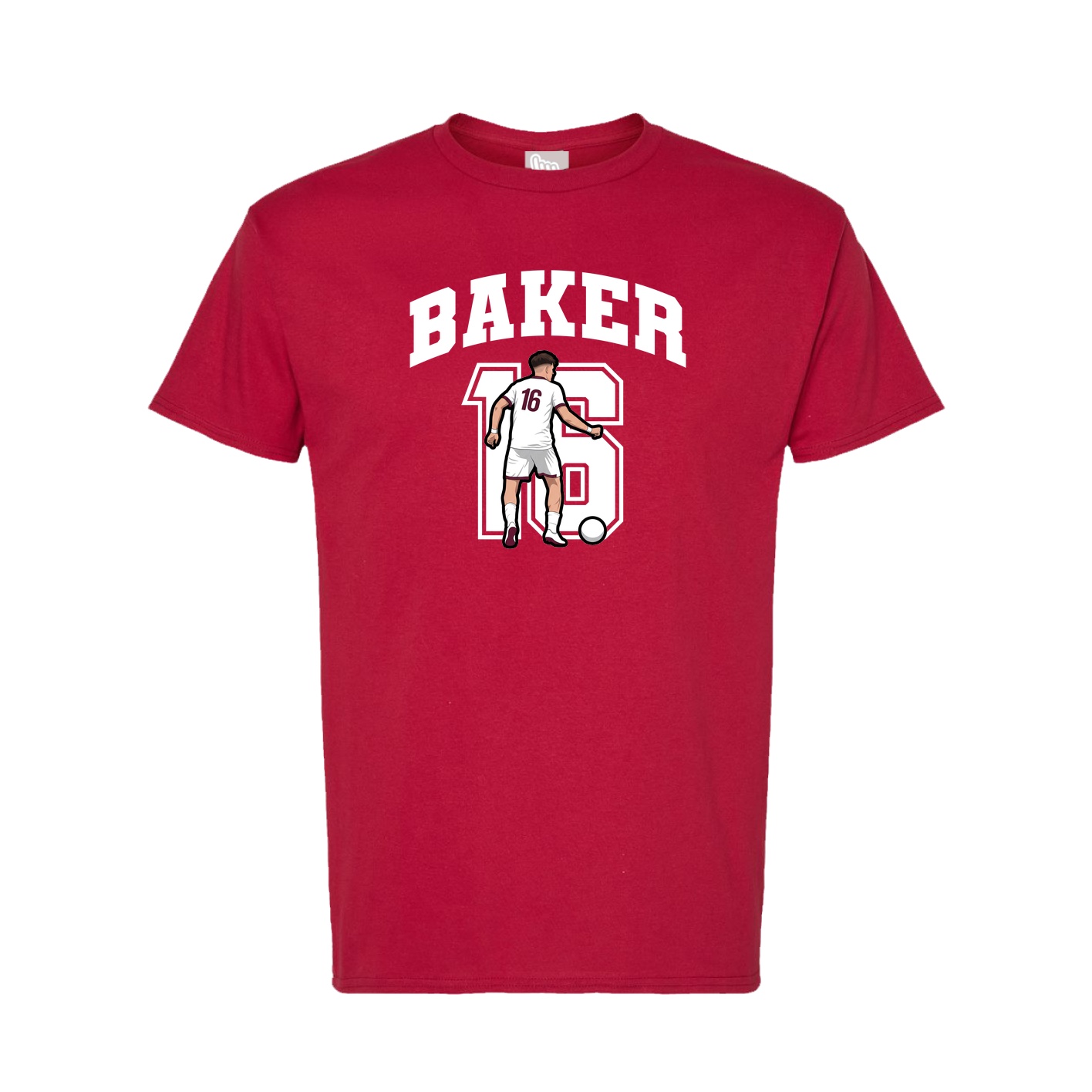 Tee — Number in Crimson
