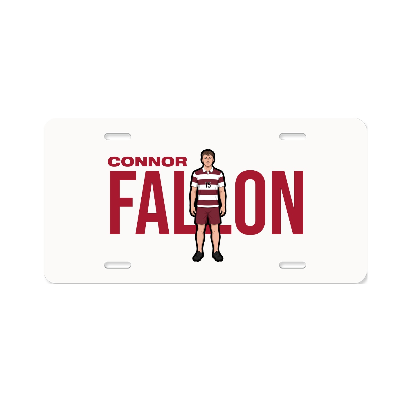 License Plate — Player Name in Classic
