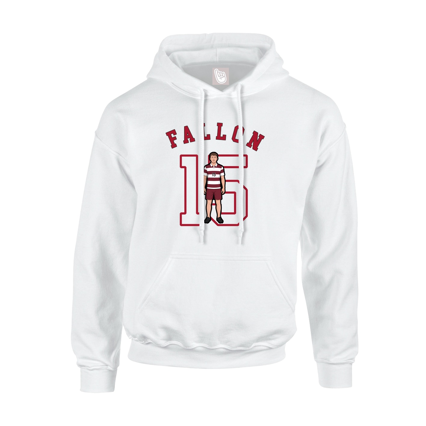 Youth Hoodie — Shirsey Arch in White