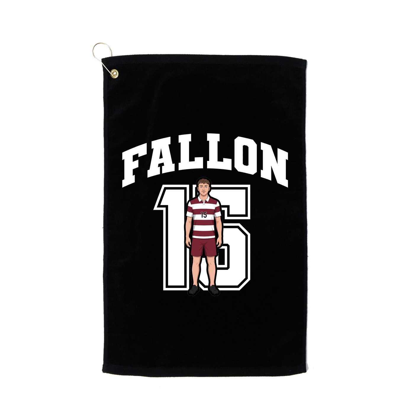 Golf Towel — Number in Black