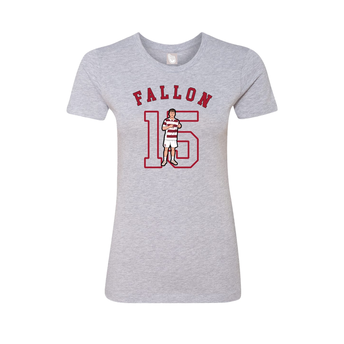 Fitted Women's Tee — Shirsey Arch in Grey