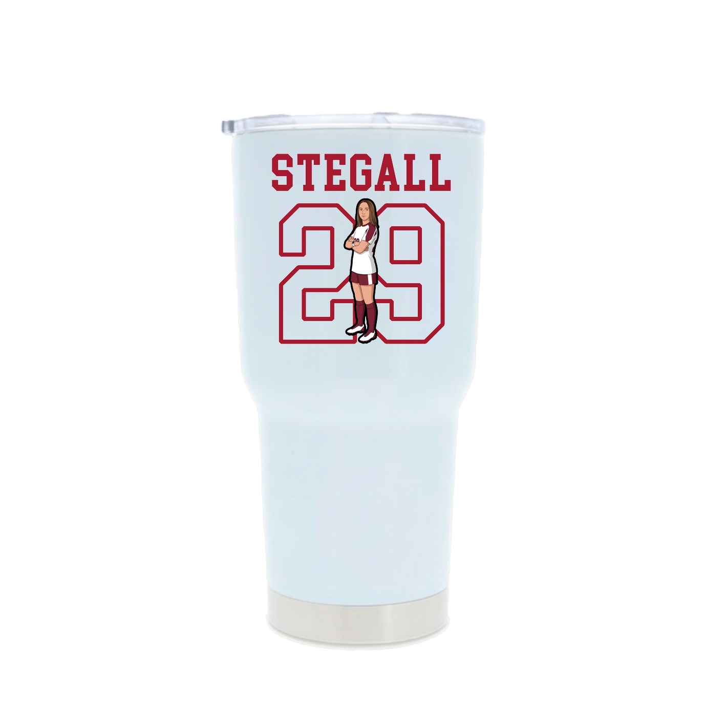 30oz Stainless Steel Tumbler — Shirsey in White