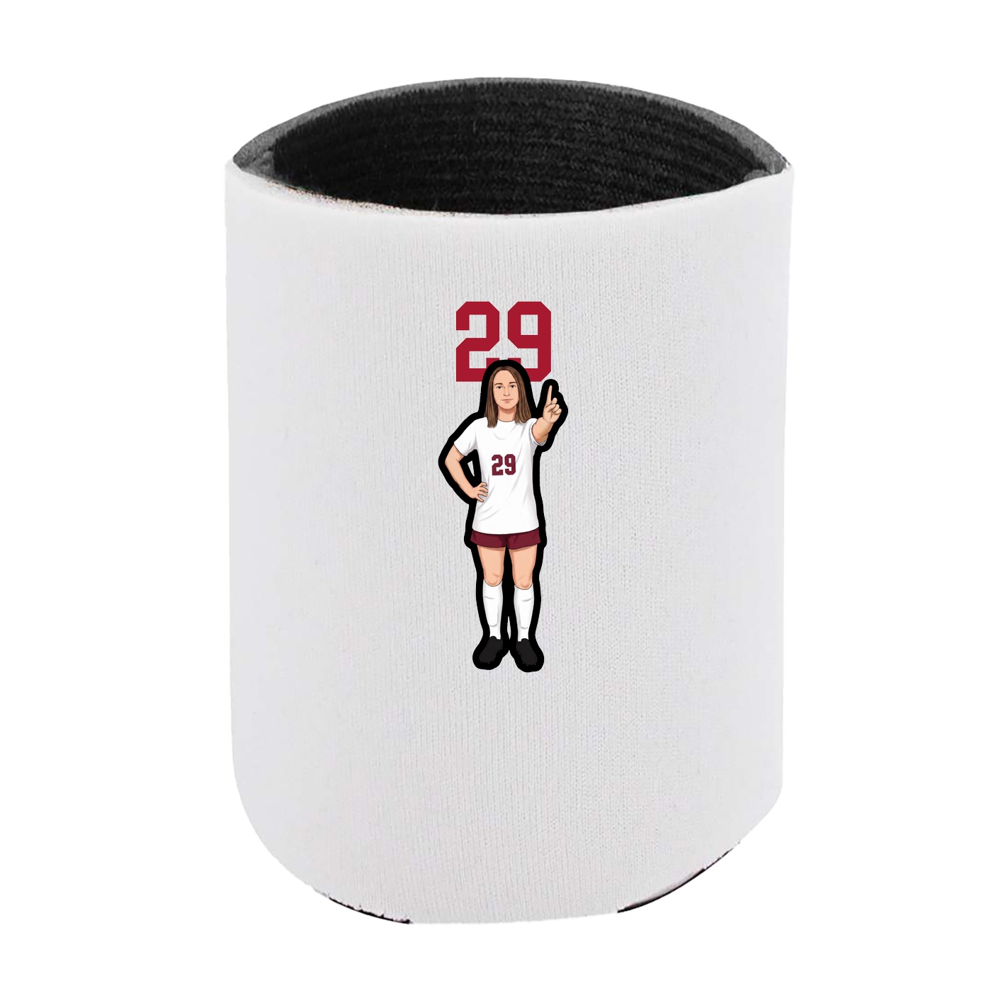 Can Holder — Number Top in White