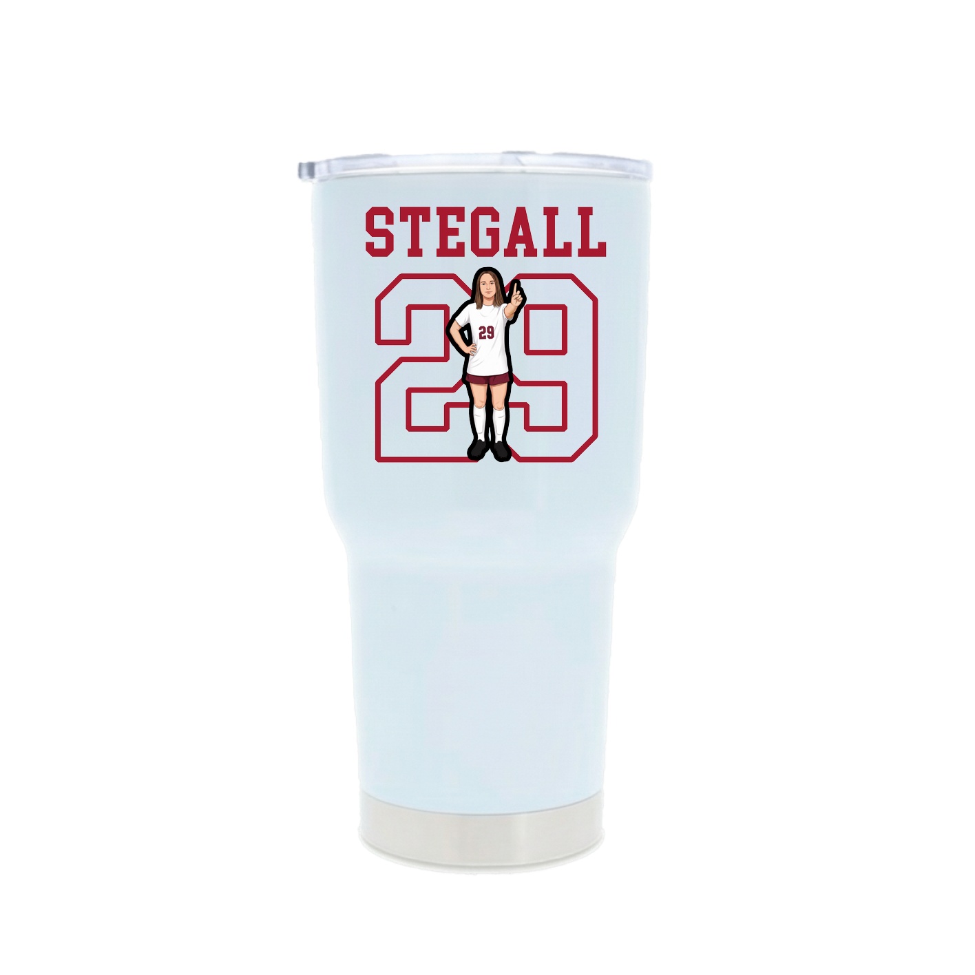 30oz Stainless Steel Tumbler — Shirsey in White