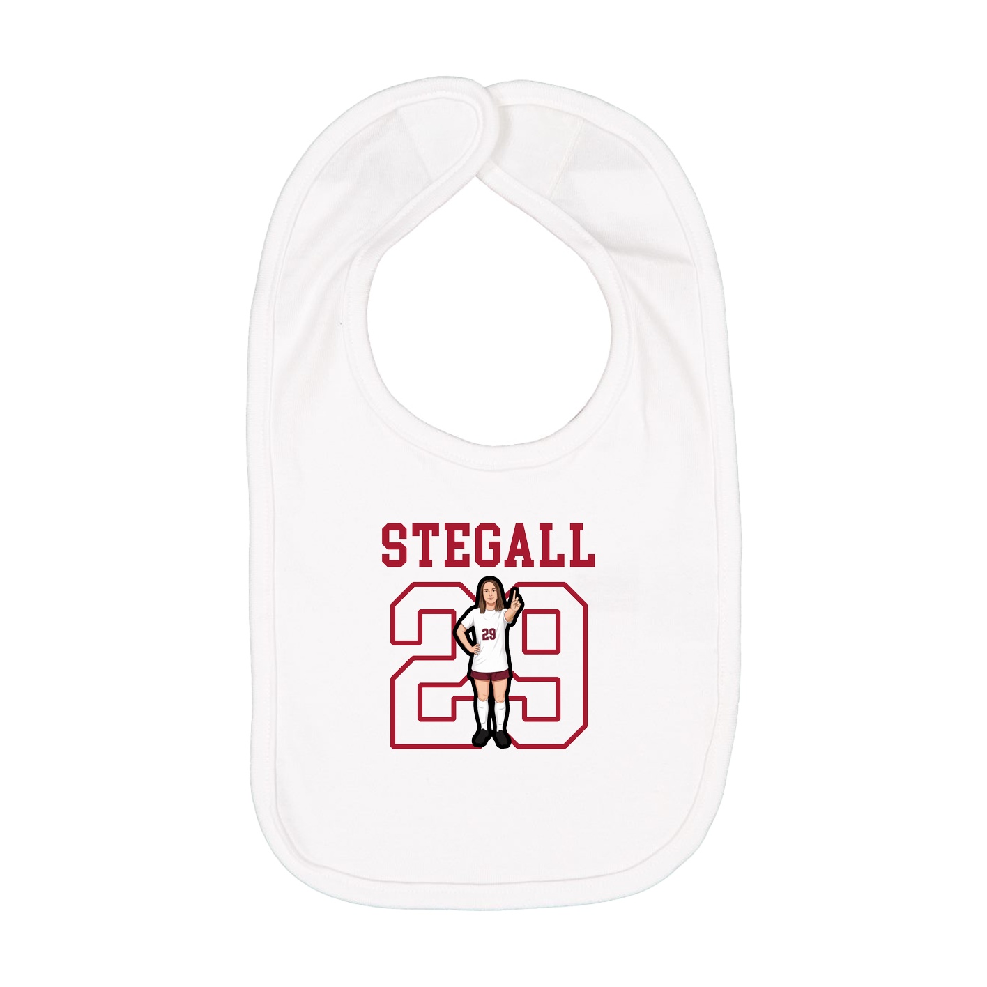 Infant Bib — Shirsey in White