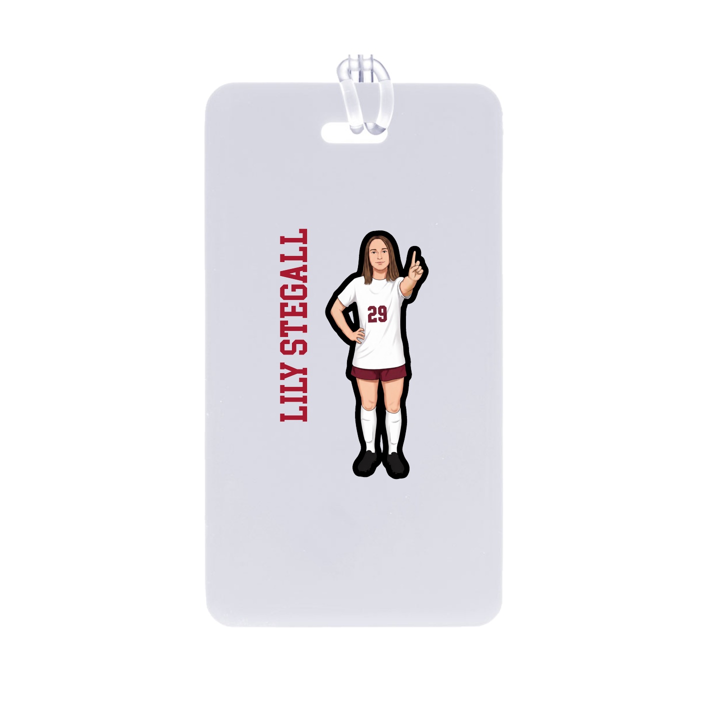 Bag Tag — Name Vertical in Classic