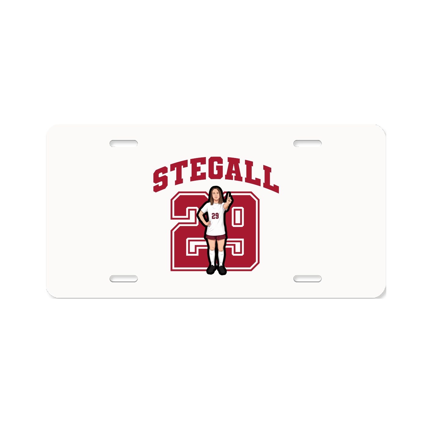 License Plate — Number in Classic