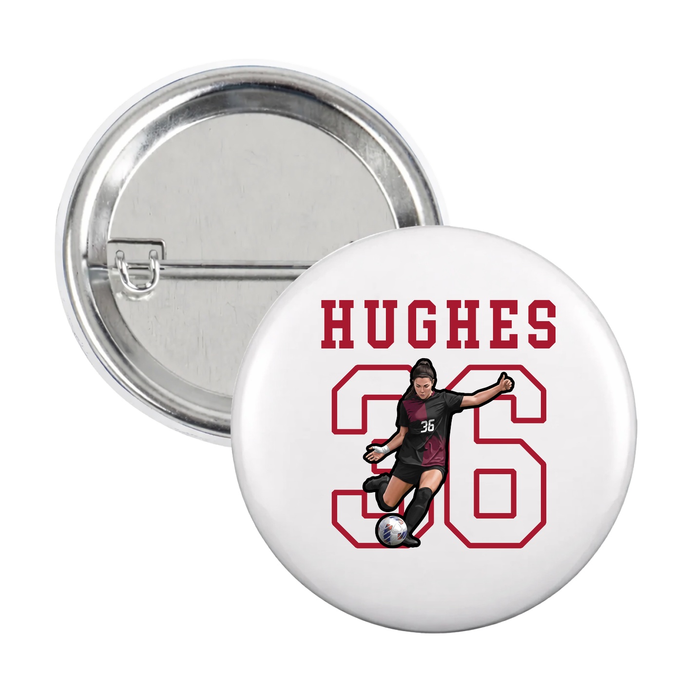 Game Day Button — Shirsey in White