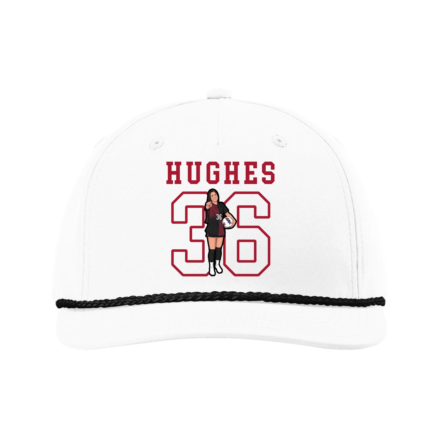 Five-Panel Classic Rope Cap — Shirsey in White
