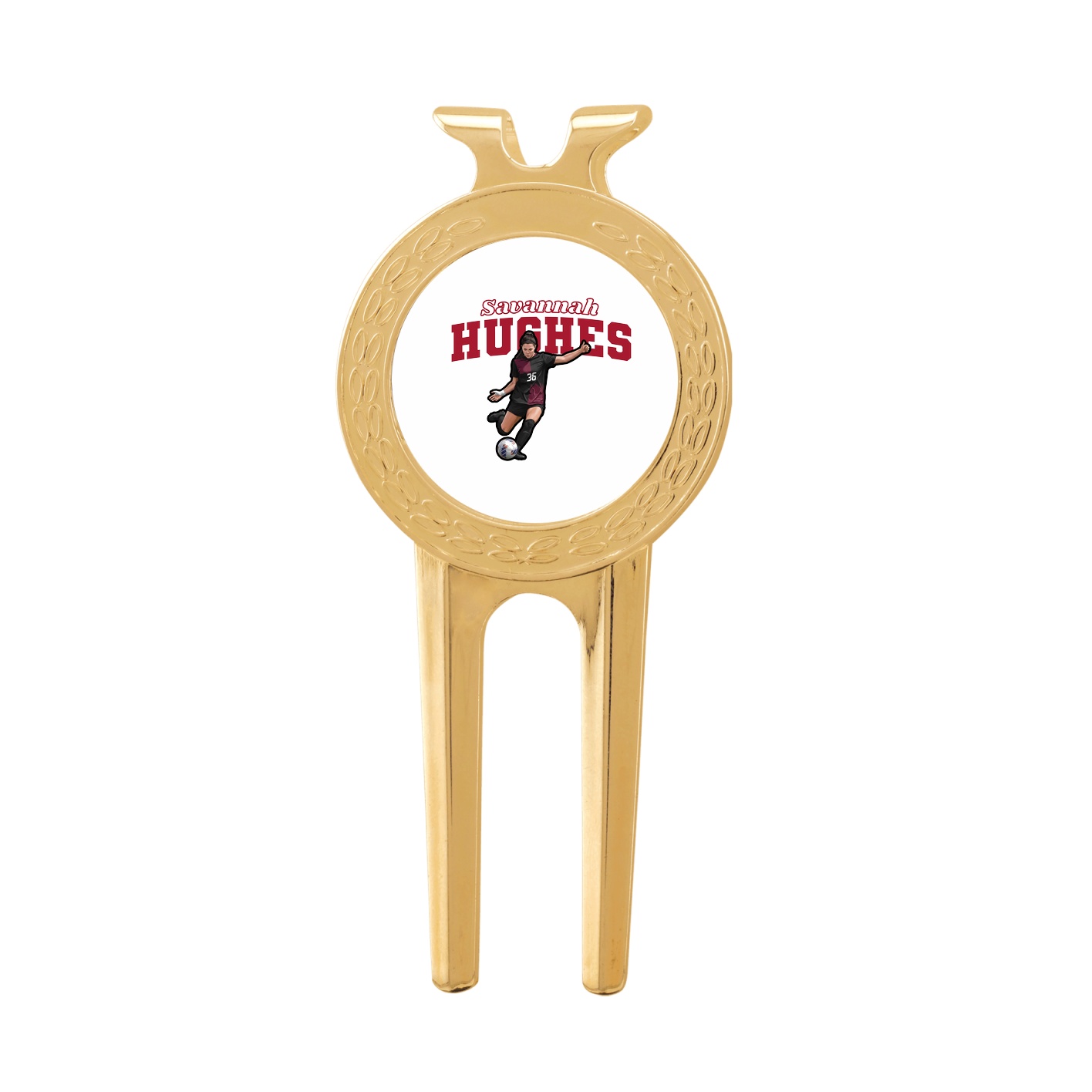 Divot Tool with Ball Marker — Name Arch in Classic