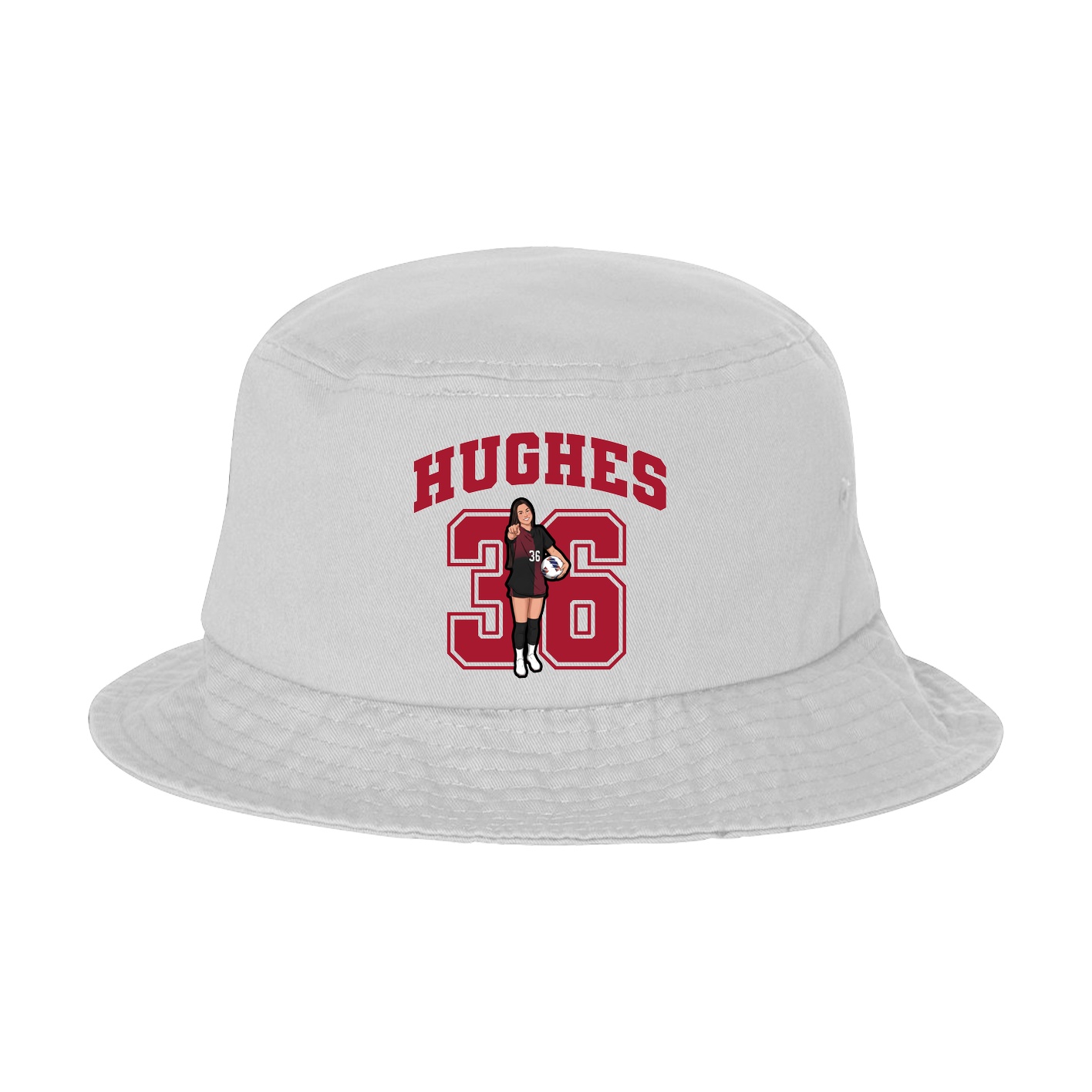 Bucket Cap — Number in White