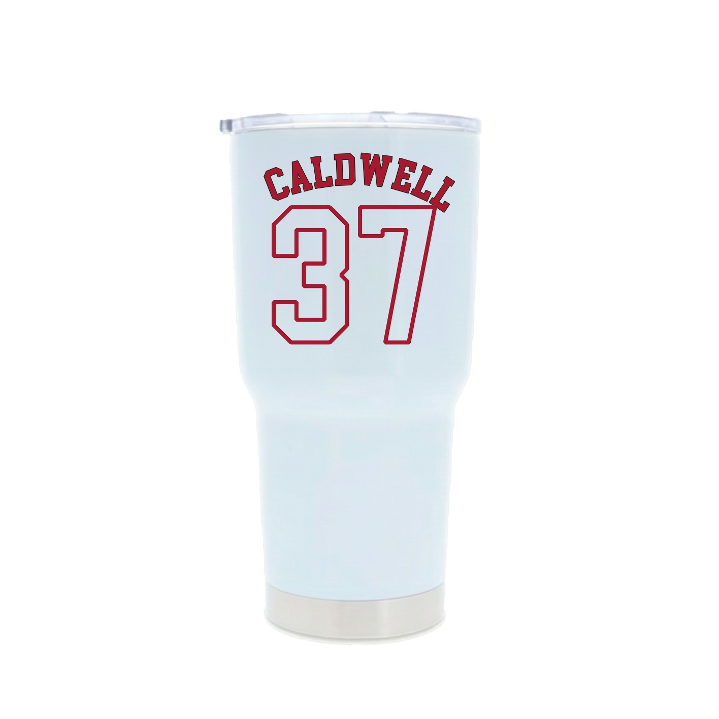 30oz Stainless Steel Tumbler — Shirsey Arch in White