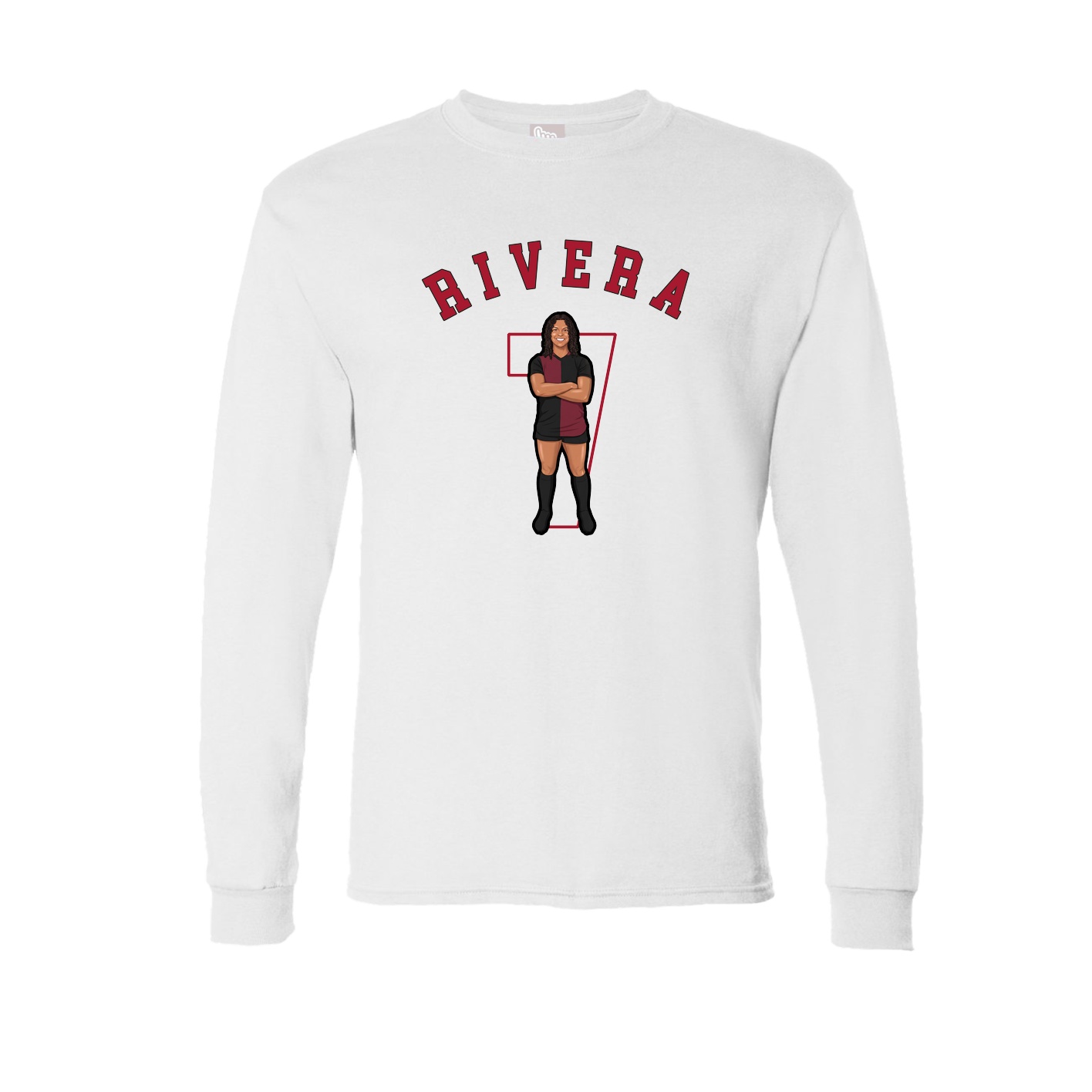Long Sleeve Tee — Shirsey Arch in White