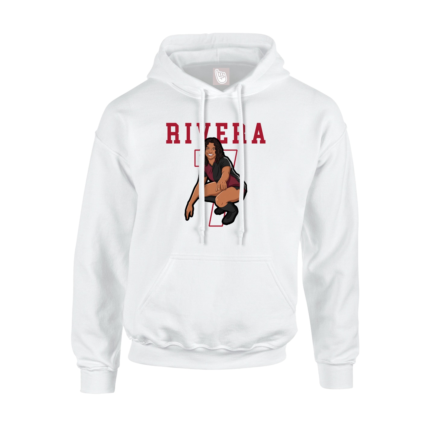 Hoodie — Shirsey in White