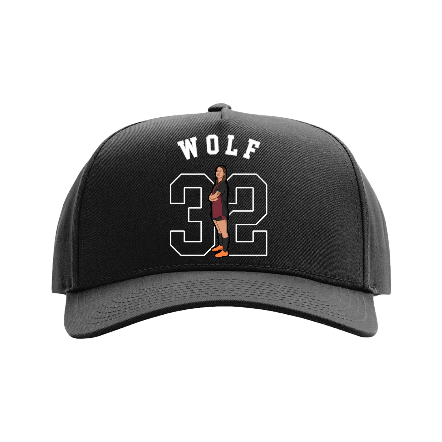 Full Fabric Five-Panel Champ Cap