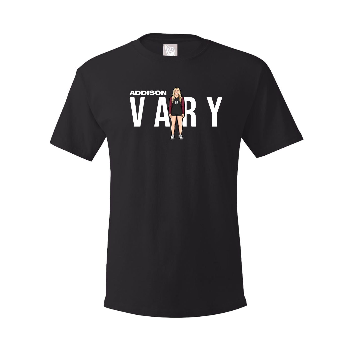 Tee — Player Name in Black