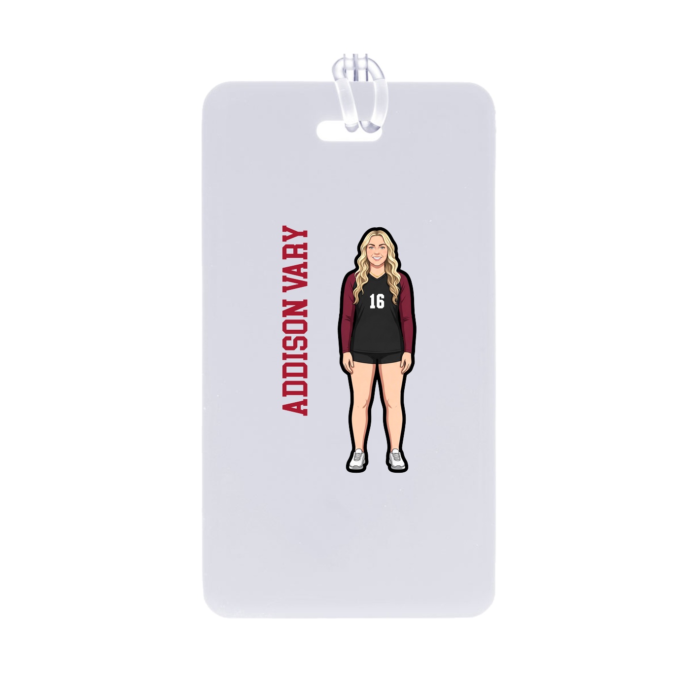 Bag Tag — Name Vertical in Classic