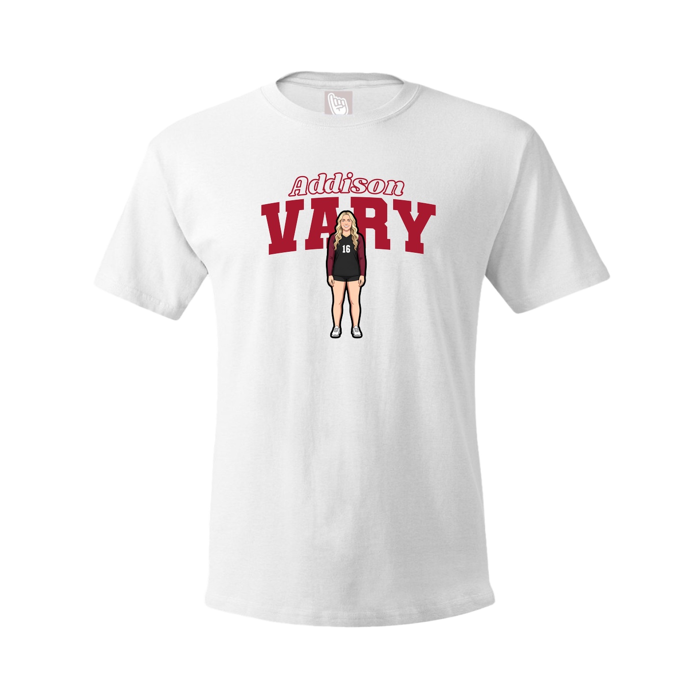 Tee — Name Arch in White