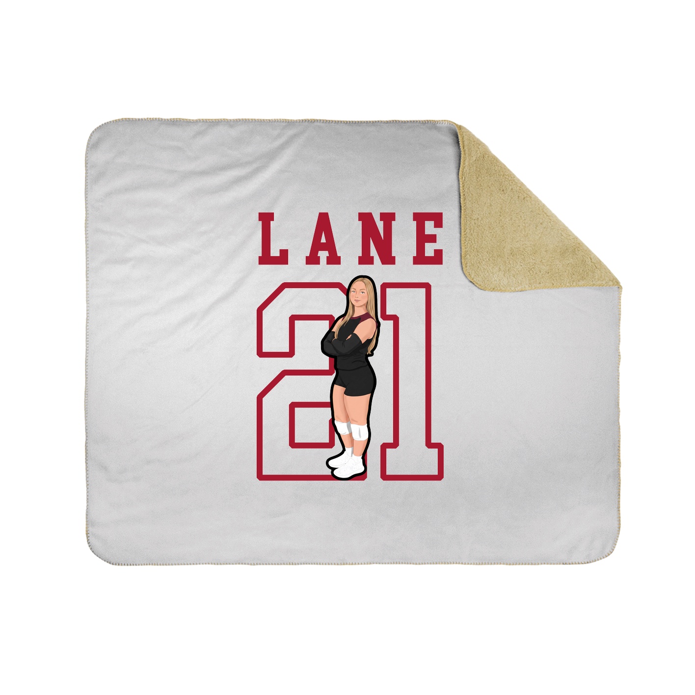 Throw Blanket — Shirsey in White