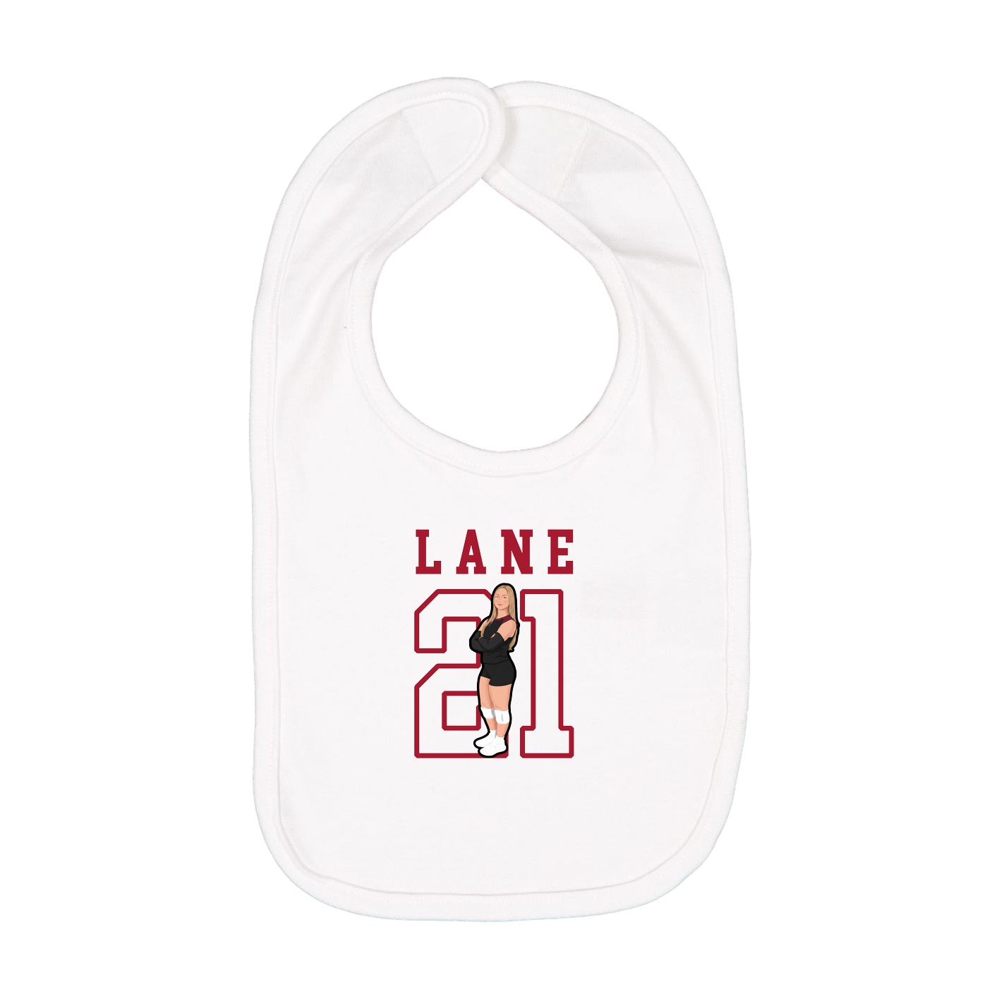 Infant Bib — Shirsey in White
