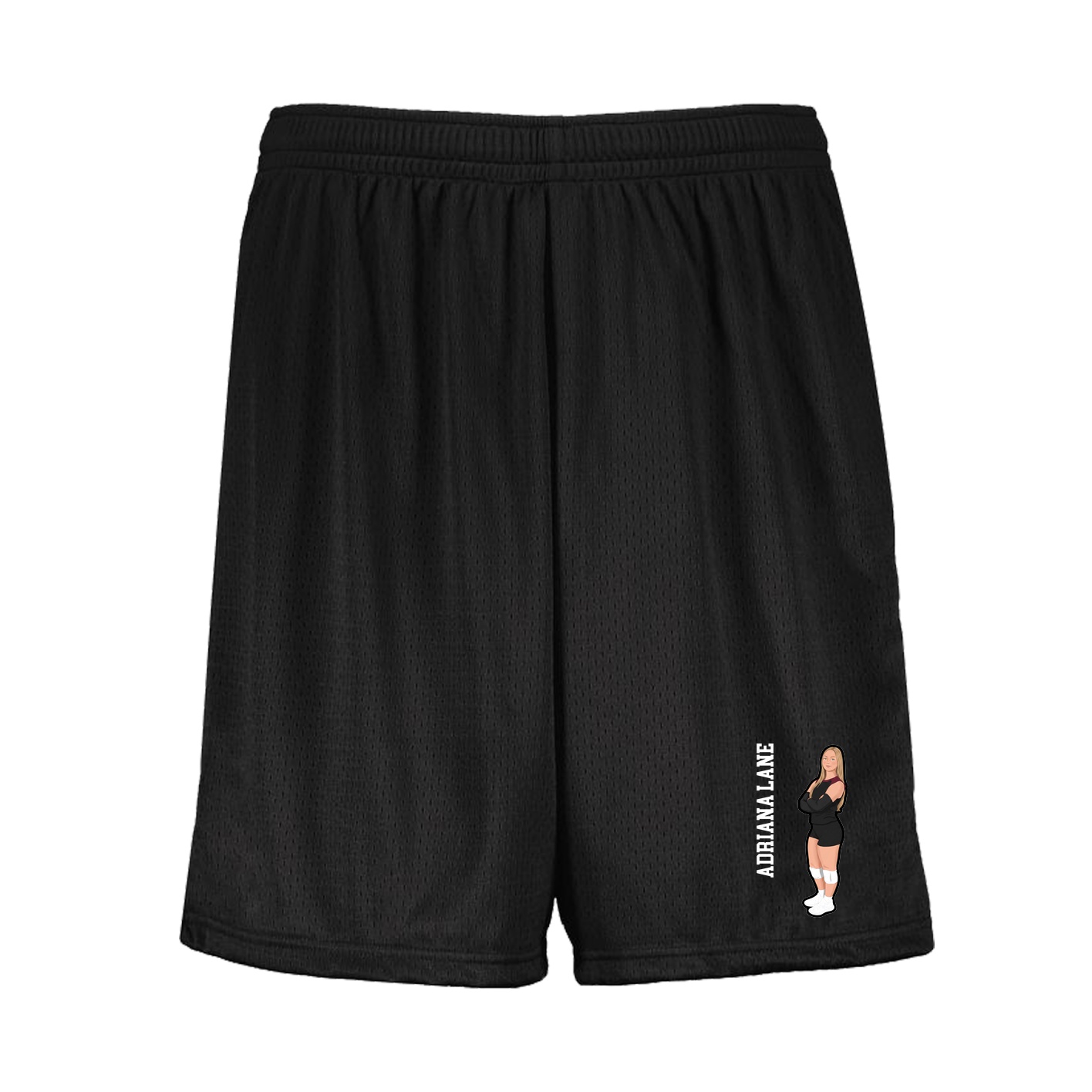 Shorts — Name Vertical in Black