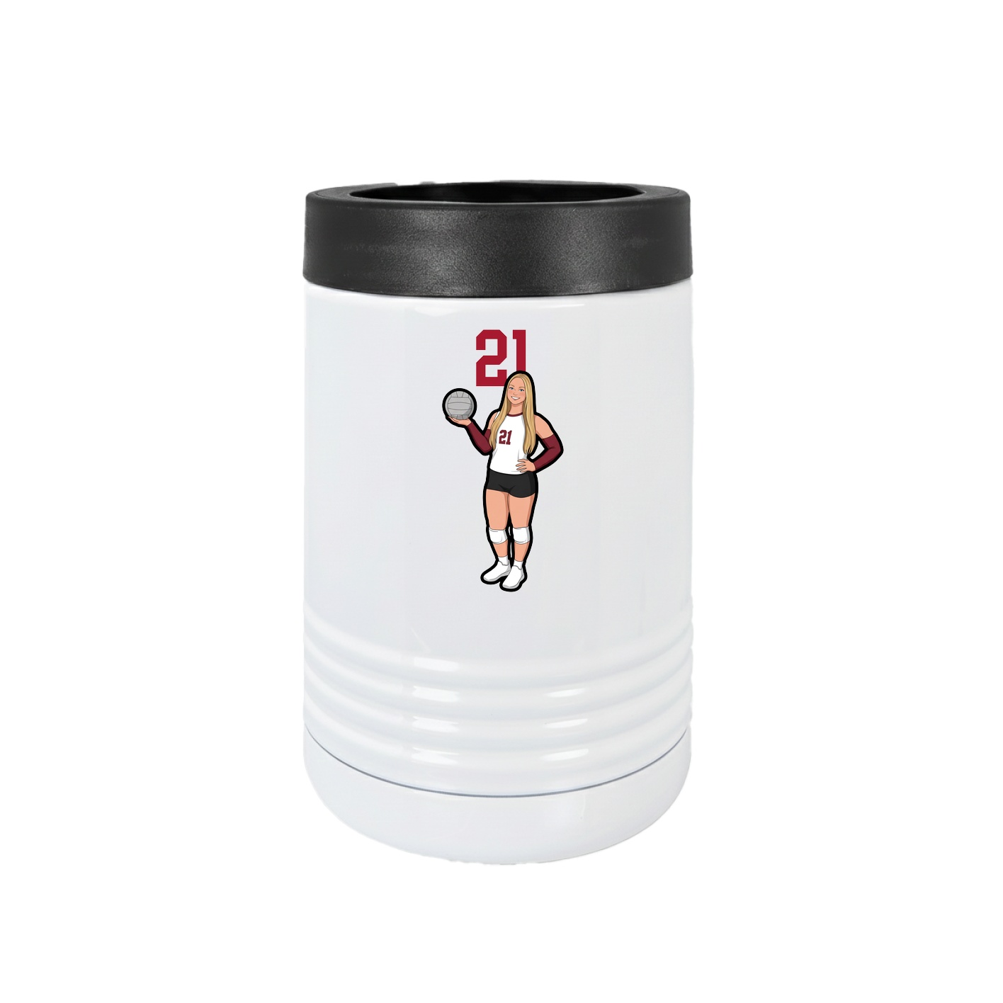 Beverage Holder — Number Top in White