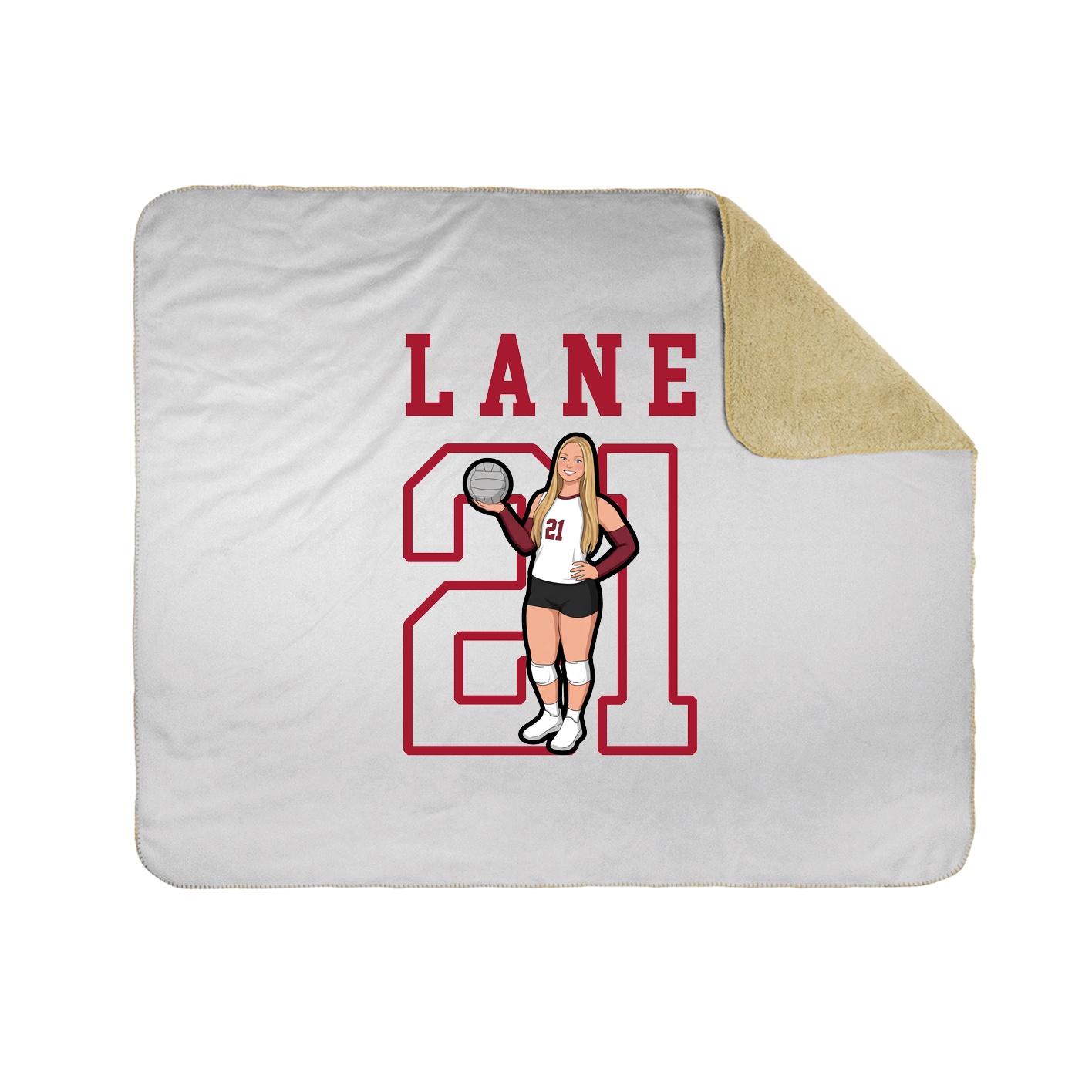 Throw Blanket — Shirsey in White